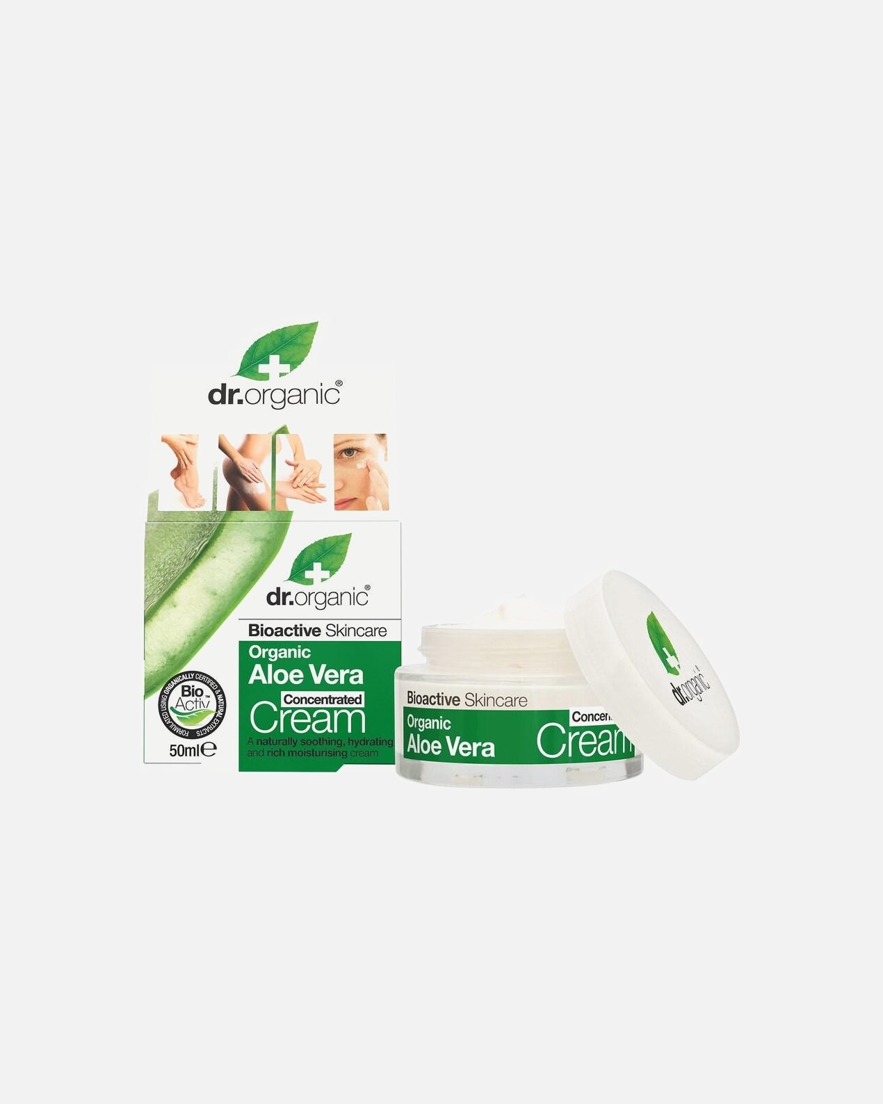 Crème visage pour Unisexe Dr. Organic Aloe Vera Crème 50 ml