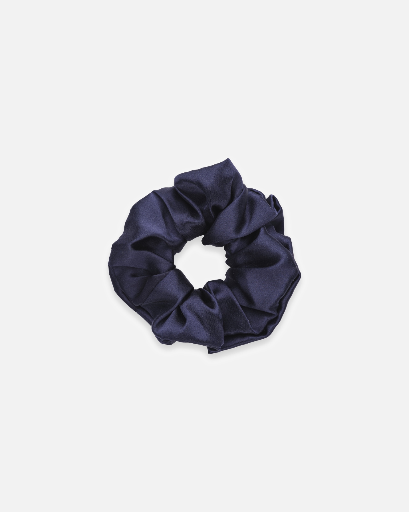 Élastique pour Femme Emily's Pillow Default Brand Line Chouchou 100% pure soie - Le Gros Bleu Nuit