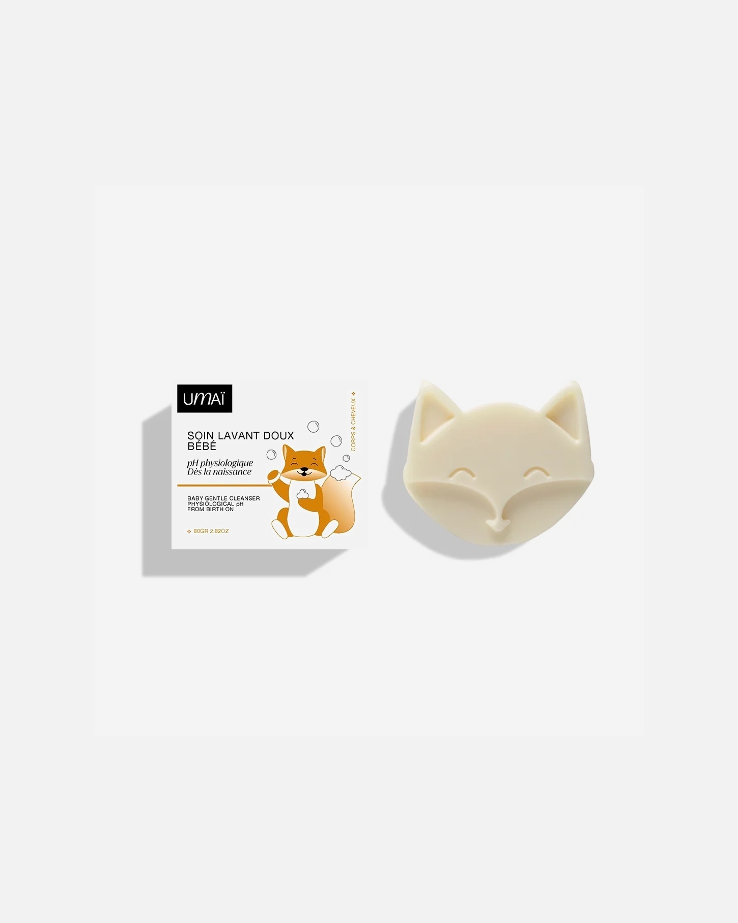 Soin bébé pour le bain pour Unisexe UMAI Default Brand Line Soin lavant doux bébé 80 g