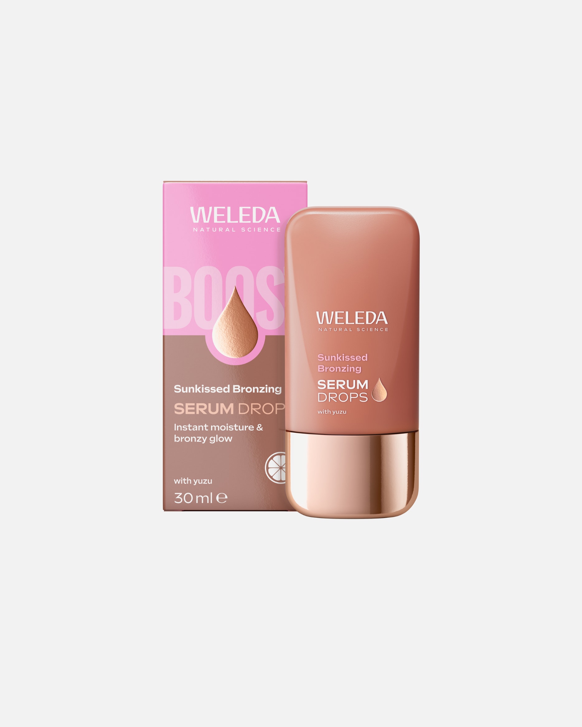 Sérum hydratant pour Unisexe Weleda Sunkissed Bronzing Serum Drops 30 ml