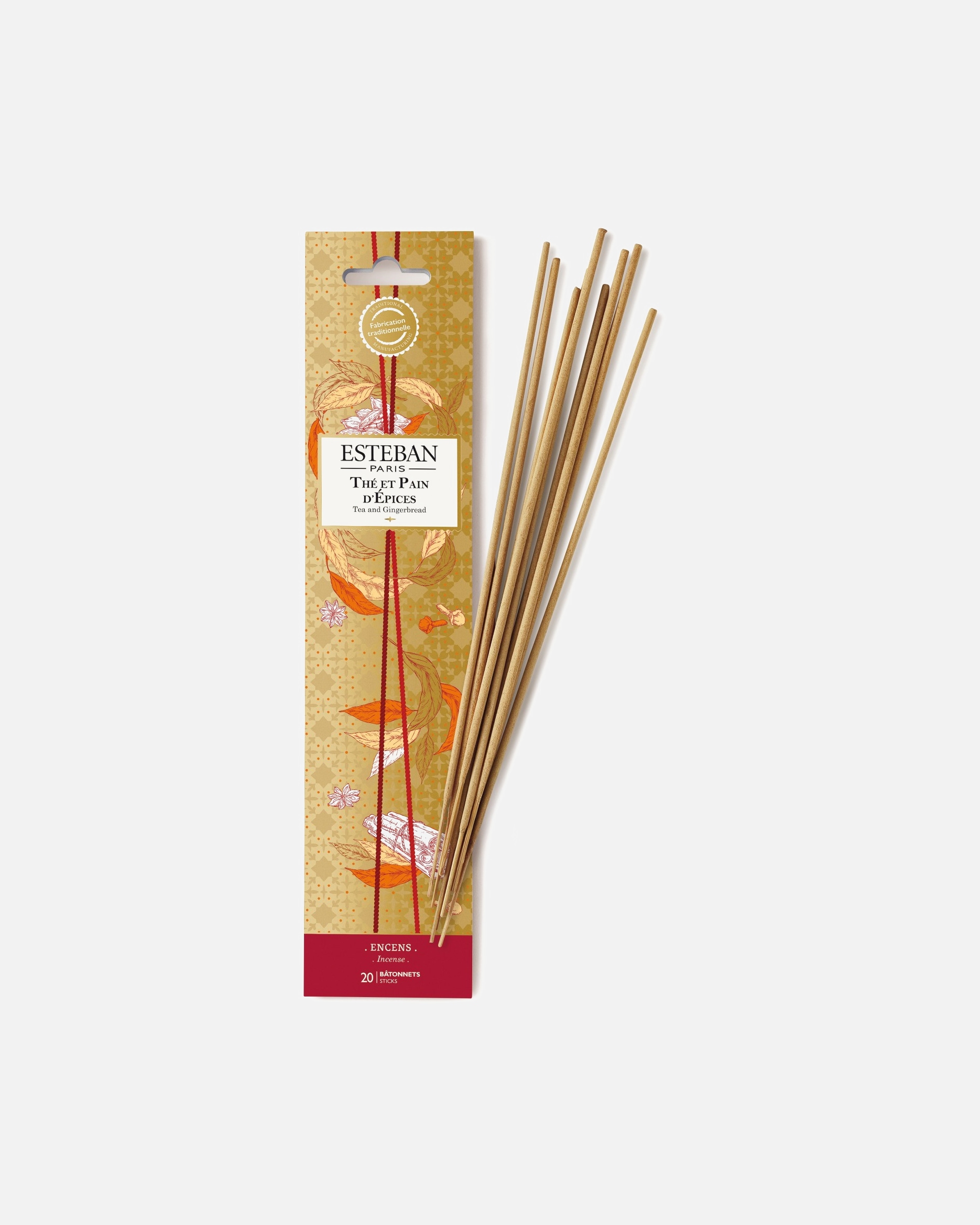 Parfum d'ambiance pour Unisexe Esteban Encens indiens the et pain d epices 12 unité