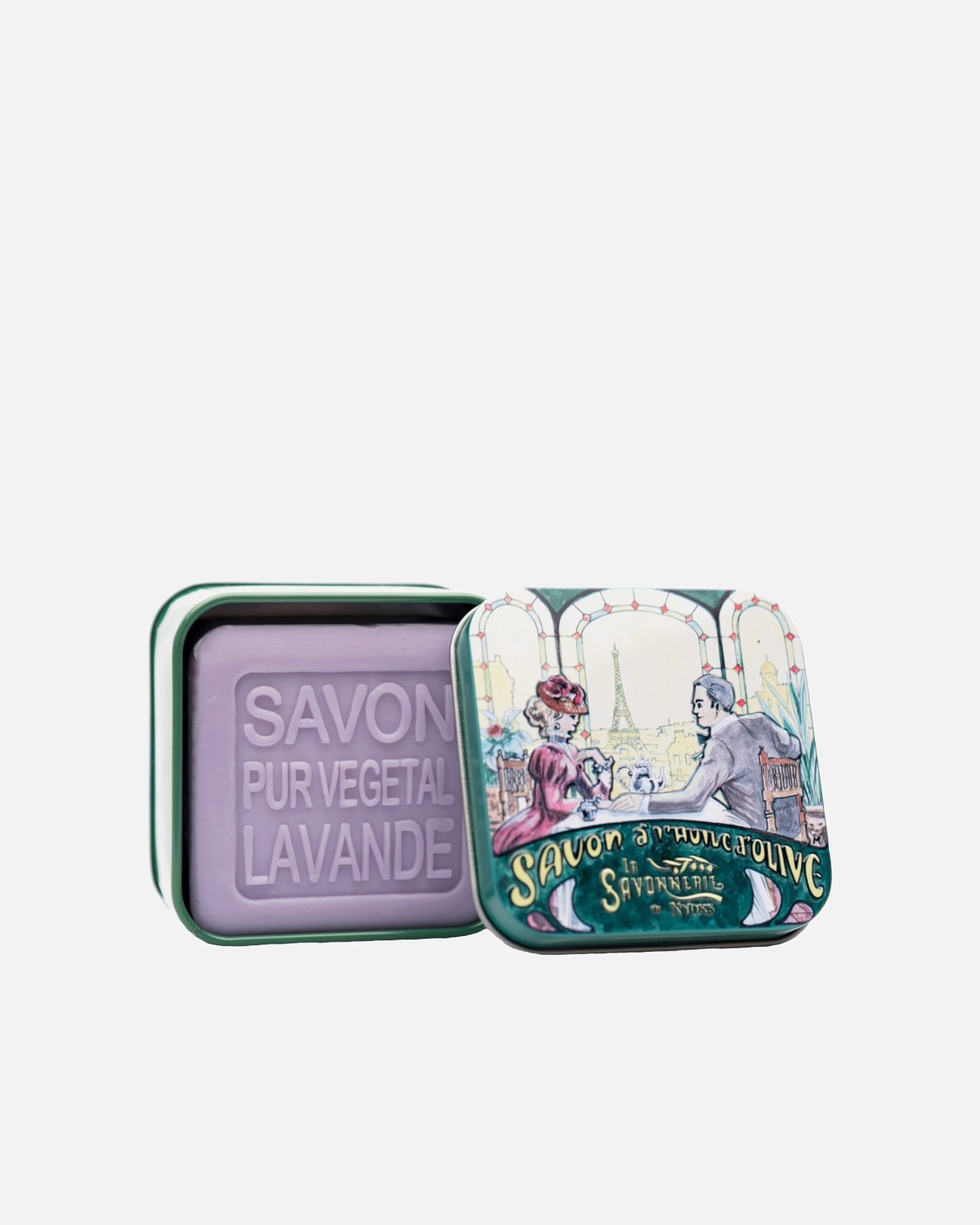 Gel douche pour Unisexe La Savonnerie de Nyons Savon 100g Lavande et Boîte Métal Dîner 100 g