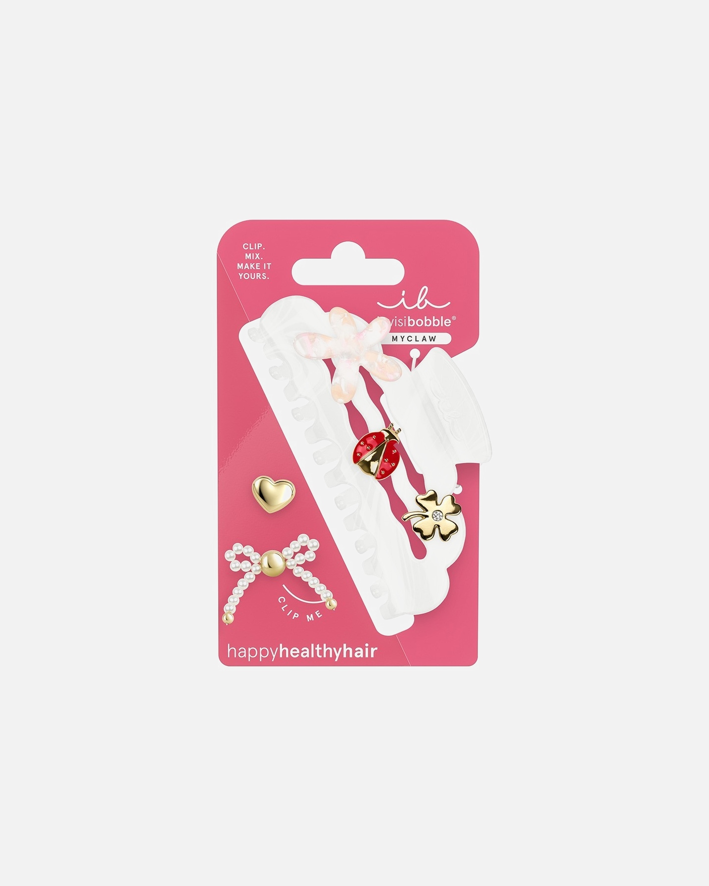 Pince à cheveux pour Femme Invisibobble MYCLAW L Full of Charms 1 unité