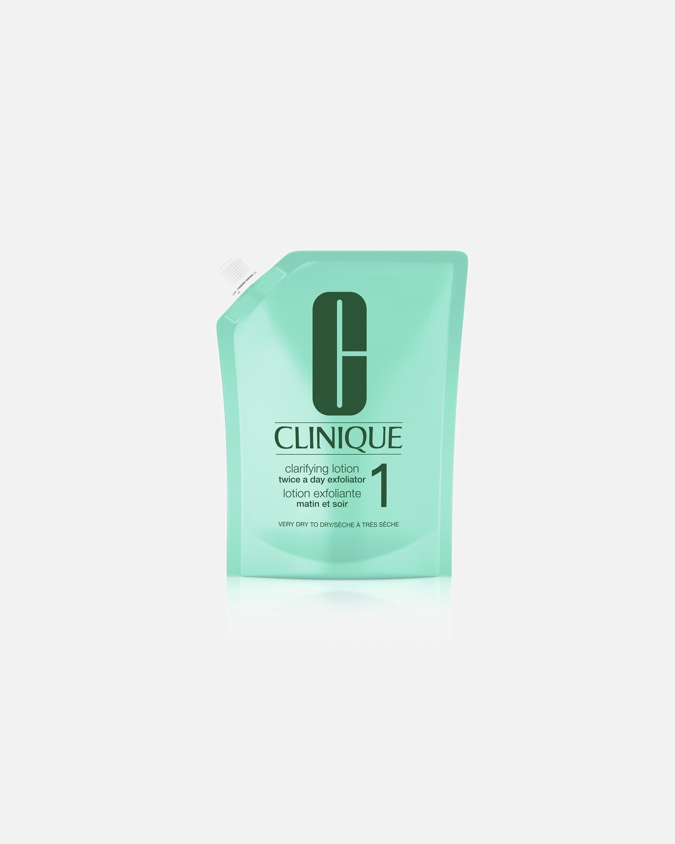 Tonique pour le visage pour Unisexe Clinique Basic 3 Temps Lotion Exfoliante 1 - Peaux sèches à très sèches 400 ml- Recharge