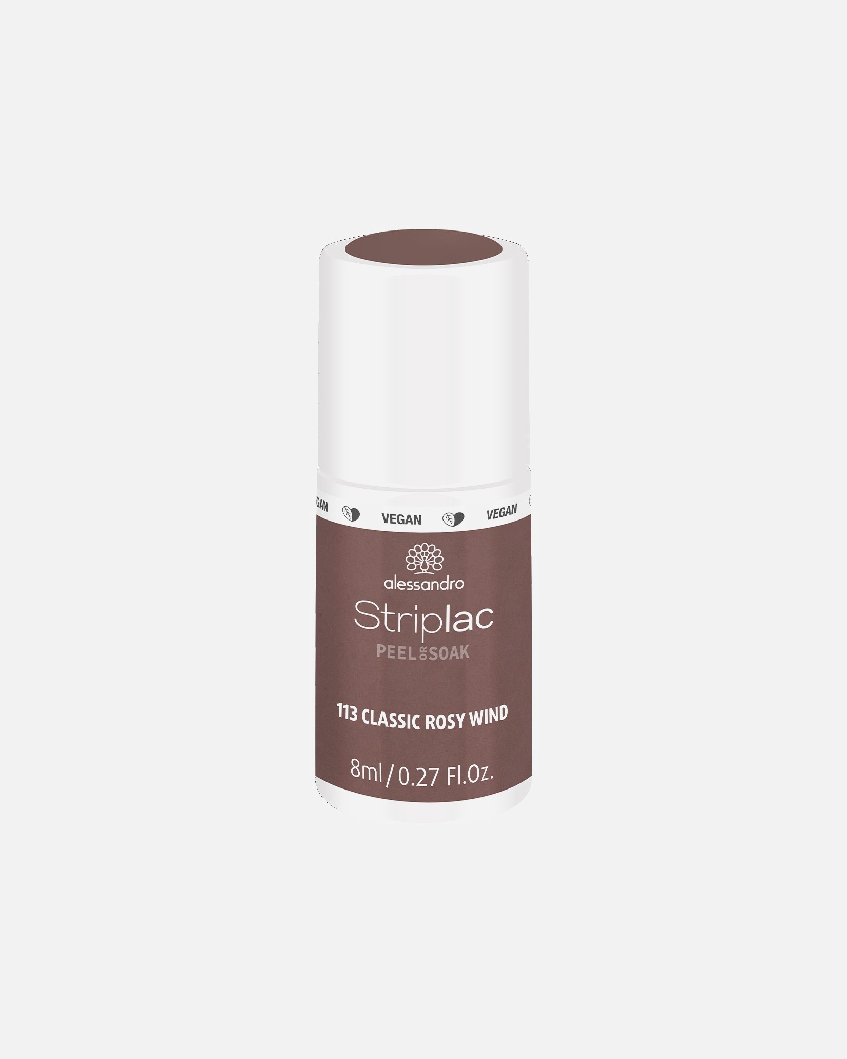 Vernis à ongles UV pour Unisexe Alessandro Striplac PEEL OR SOAK 113 - CLASSIC ROSY WIND