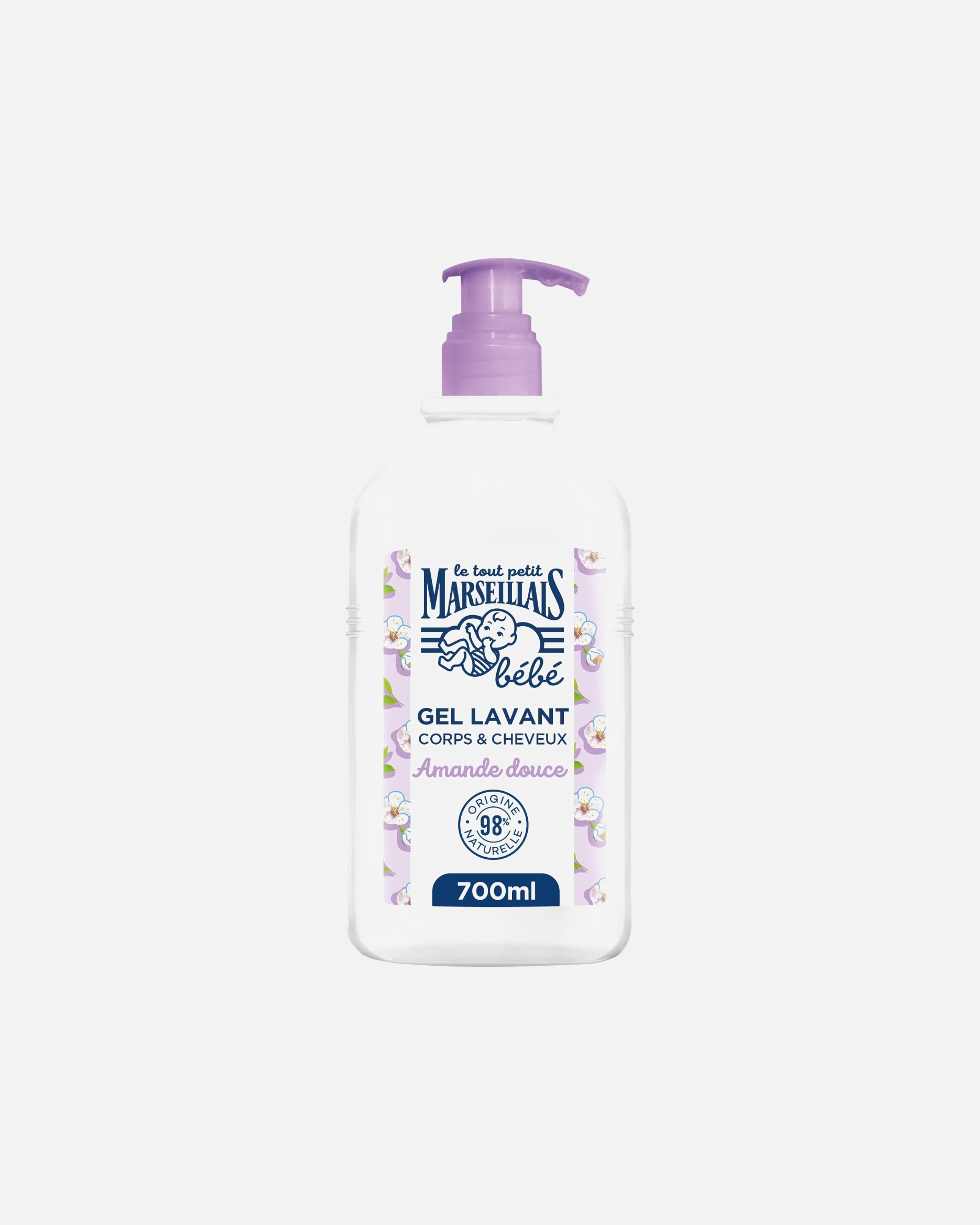 Gel douche bébé pour Unisexe Le Petit Marseillais Gel Lavant Amande Douce 700 ml