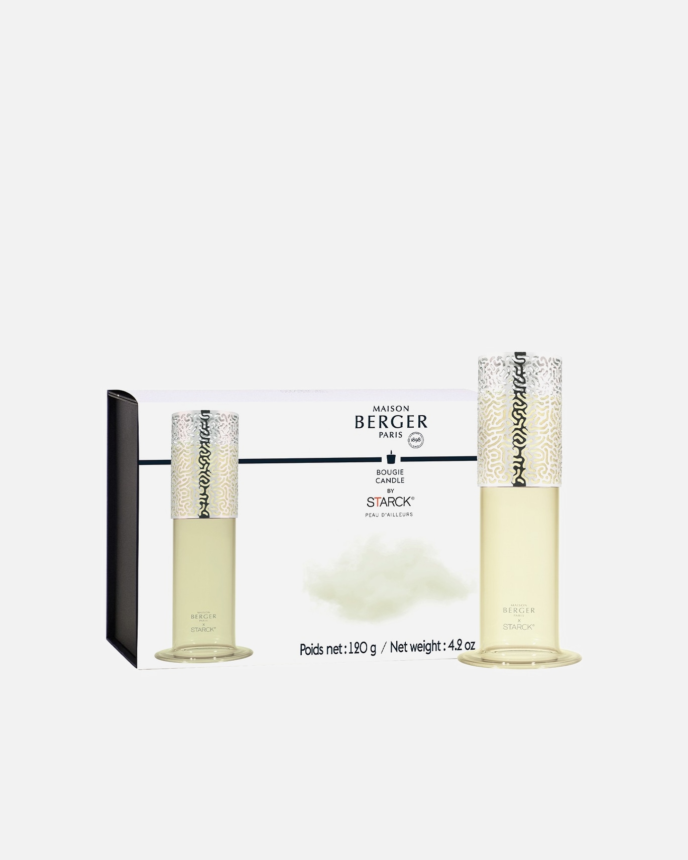 Bougie pour Unisexe Maison Berger PHOTOPHORE TUBE BOUGIE PEAU D'AILLEURS STARCK 1 pièce