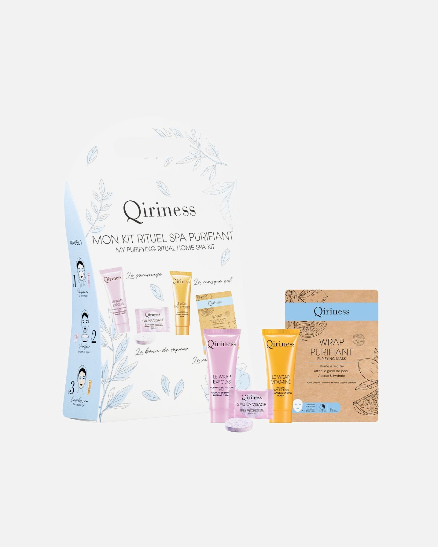 Coffret soin visage pour Unisexe Qiriness Kit Purifiant 1 unité