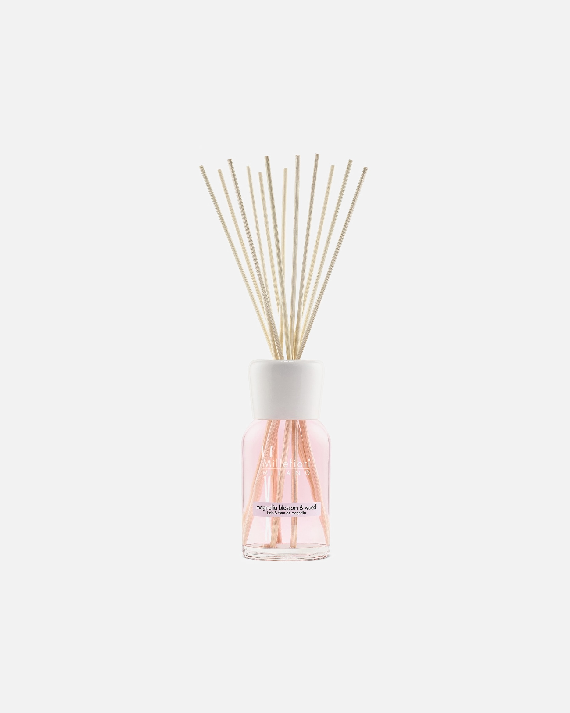 Parfum d'ambiance pour Unisexe Millefiori MILANO Diffuseur à bâtonnets, bois & fleur de magnolia 500 ml - Rechargeable
