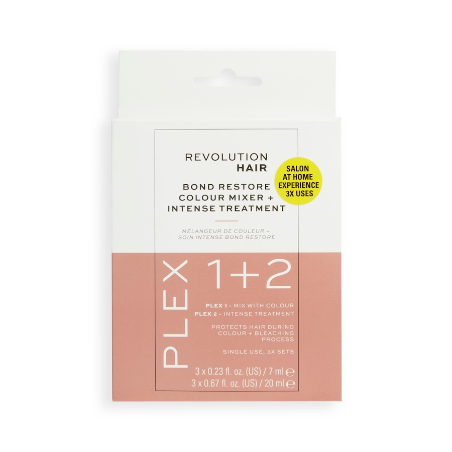 Revolution Hair - Revolution Haircare Plex 1+2 Bond Restore Colour Kit 3pk Coloration permanente 1 pieces unisex