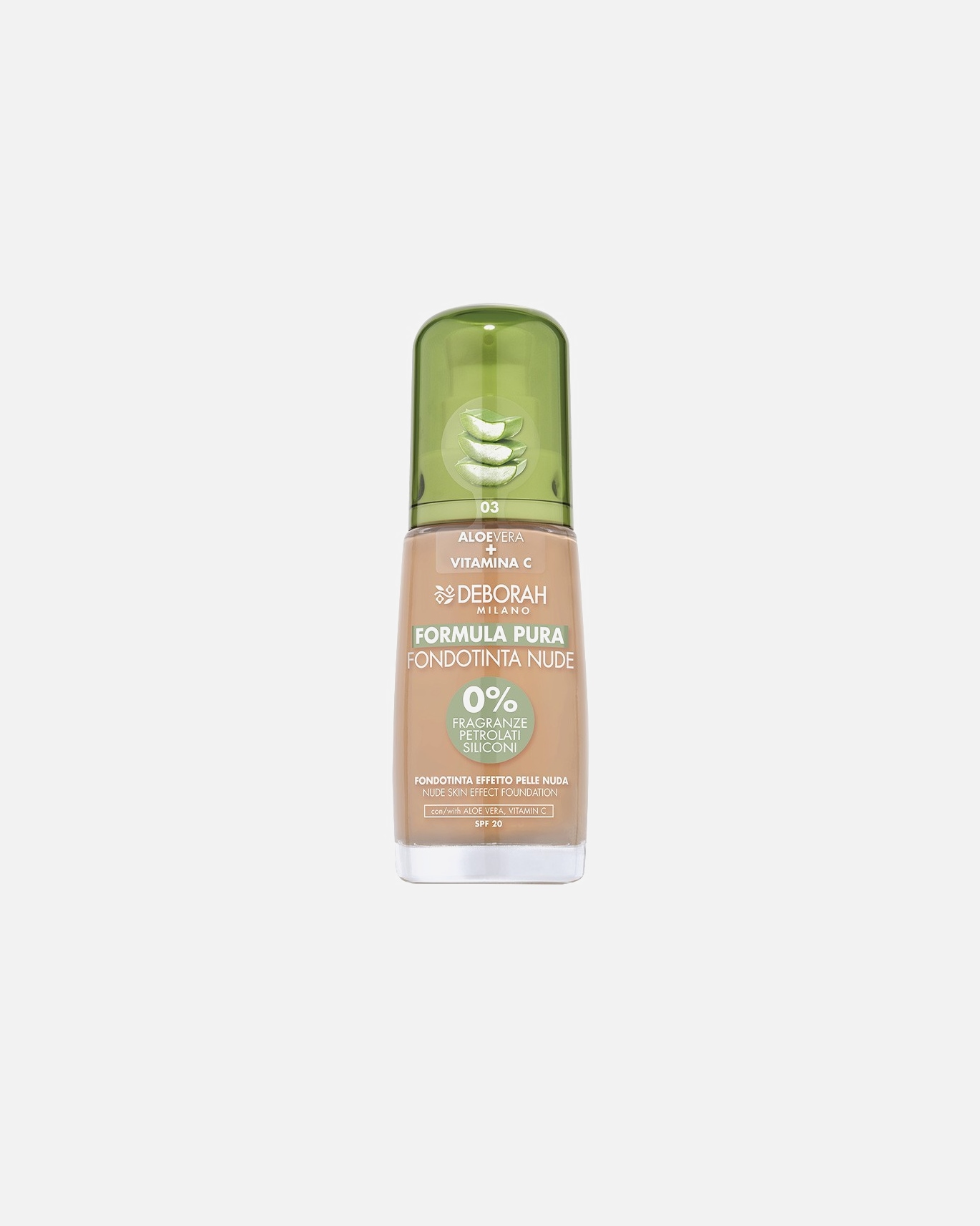 Fond de teint pour Unisexe Deborah Milano NUDE SKIN EFFECT 3 Sand