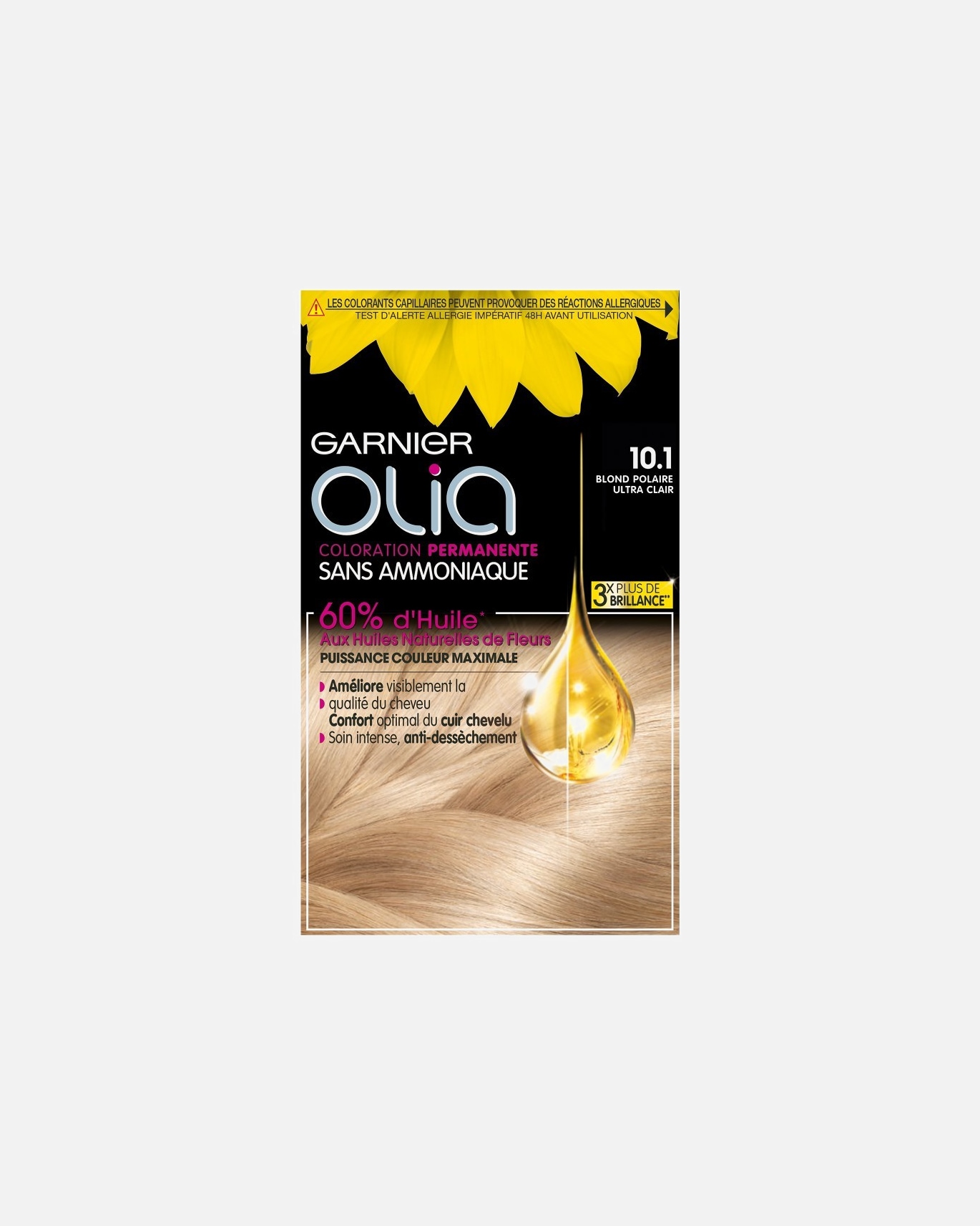 Coloration cheveux pour Unisexe Garnier Olia 10.1 Blond Polaire Ultra Clair
