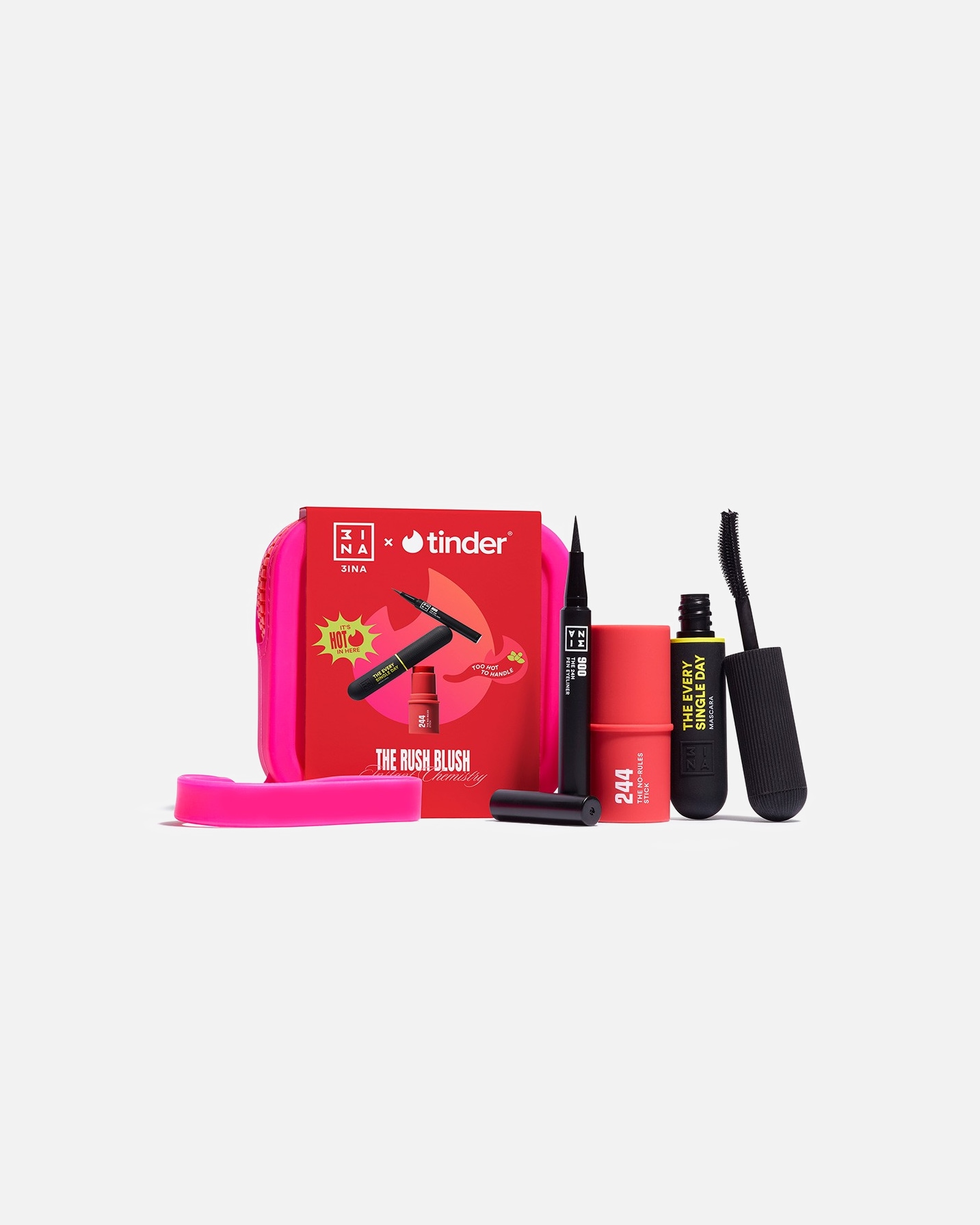 Coffret de maquillage pour les yeux pour Unisexe 3INA THE RUSH BLUSH KIT 1 Pièce