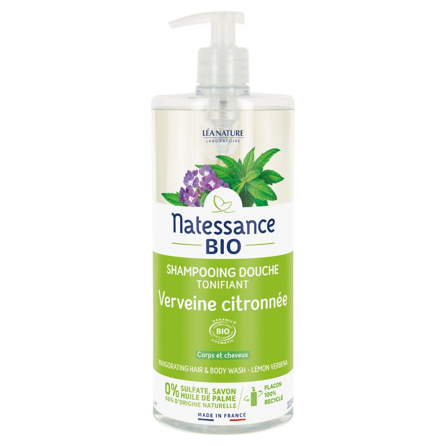 Natessance - Shampooing douche tonifiant Verveine citronnée Shampoing 1000 ml unisex