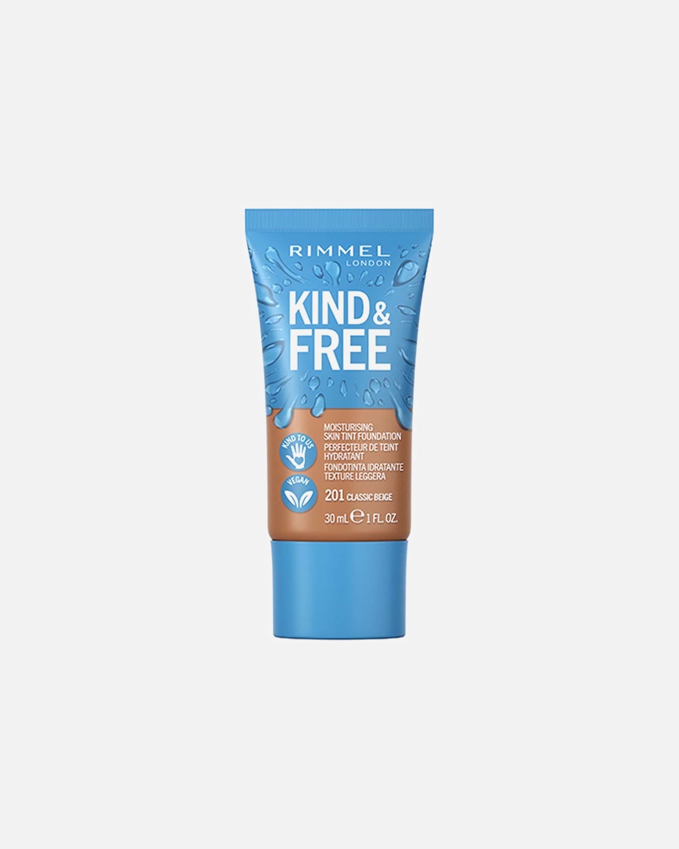 Fond de teint pour Unisexe Rimmel London KIND & FREE 201