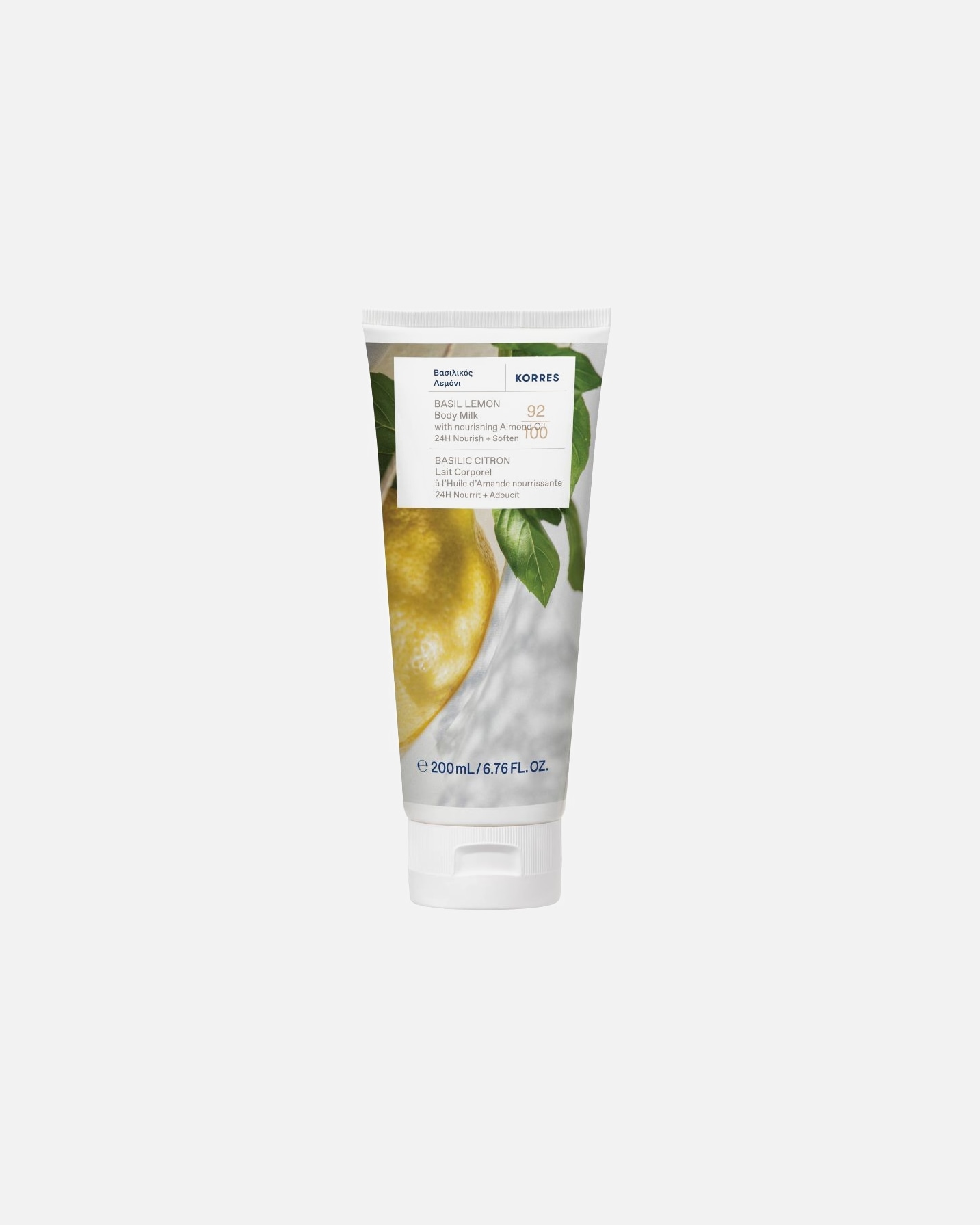 Lotion pour le corps pour Unisexe KORRES Basilic Citron 200 ml