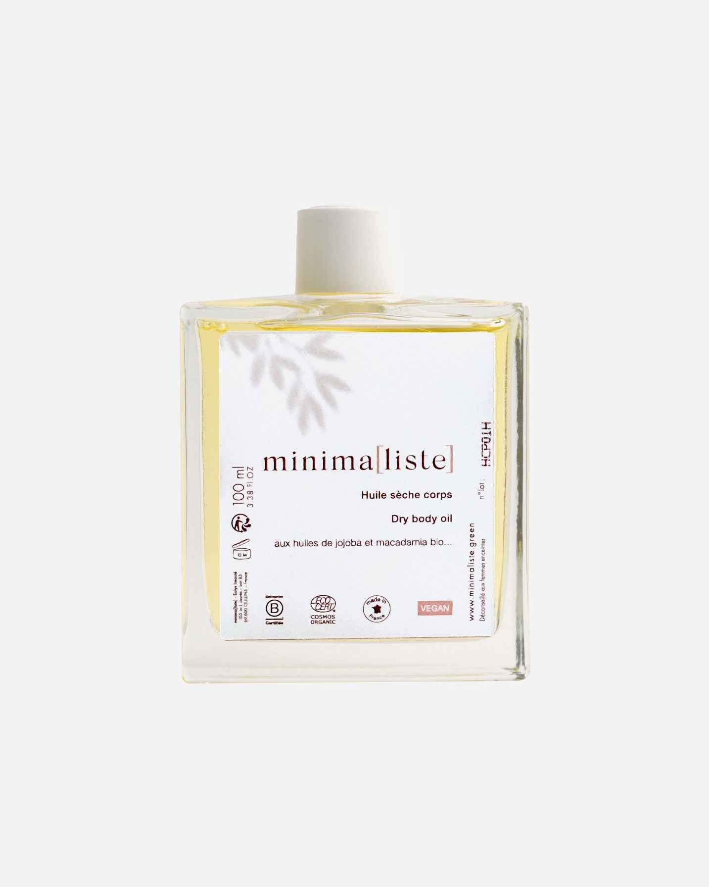 Huile pour le corps pour Unisexe Minimaliste Huile sèche corps 100 ml
