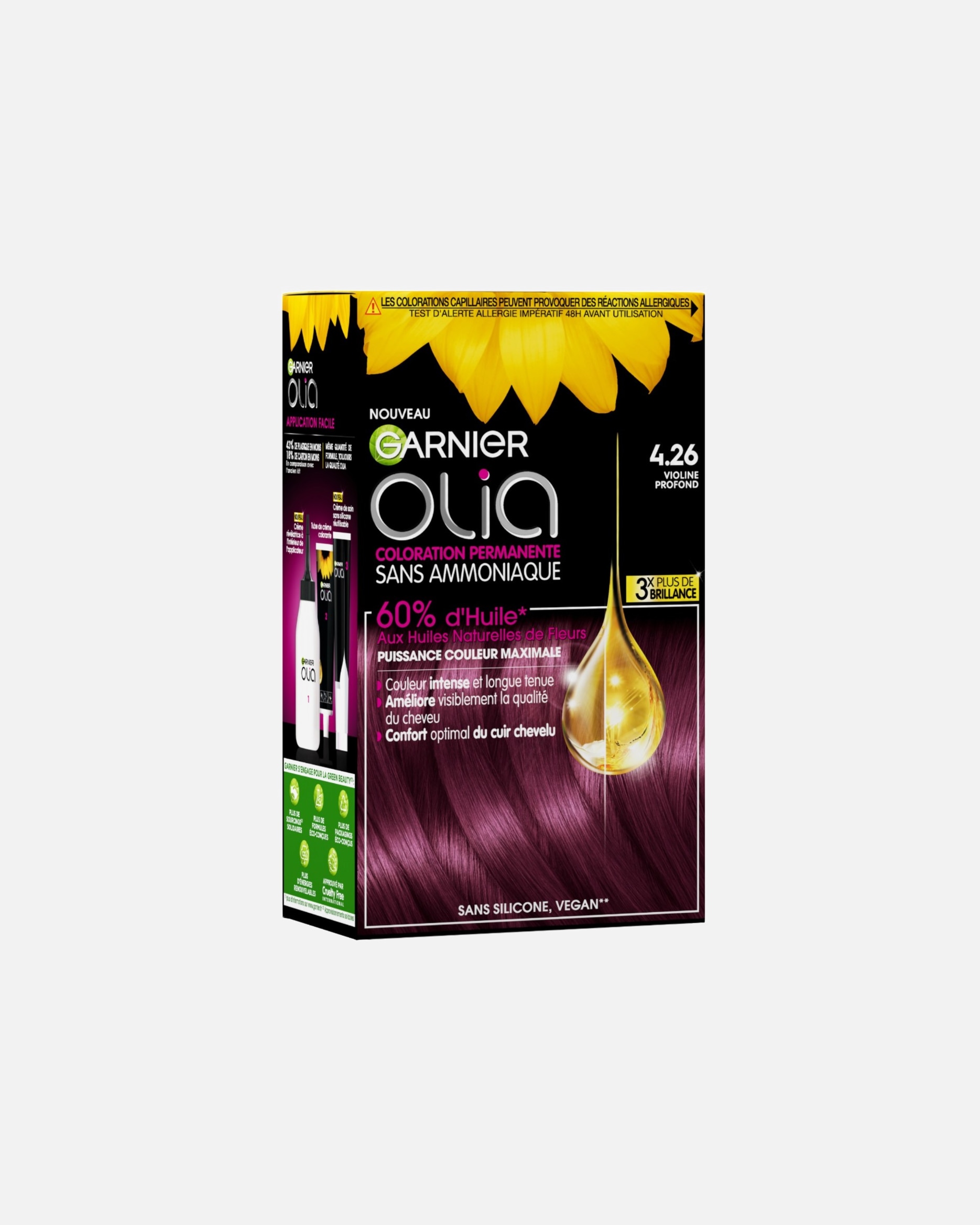 Coloration cheveux pour Unisexe Garnier Olia 4.26 - Rose Violet