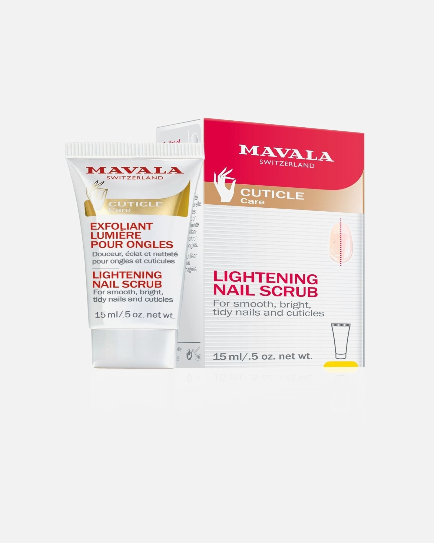 Huile pour les ongles pour Unisexe Mavala MASQUE EXFOLIANT LUMIÈRE POUR ONGLES 15 ml