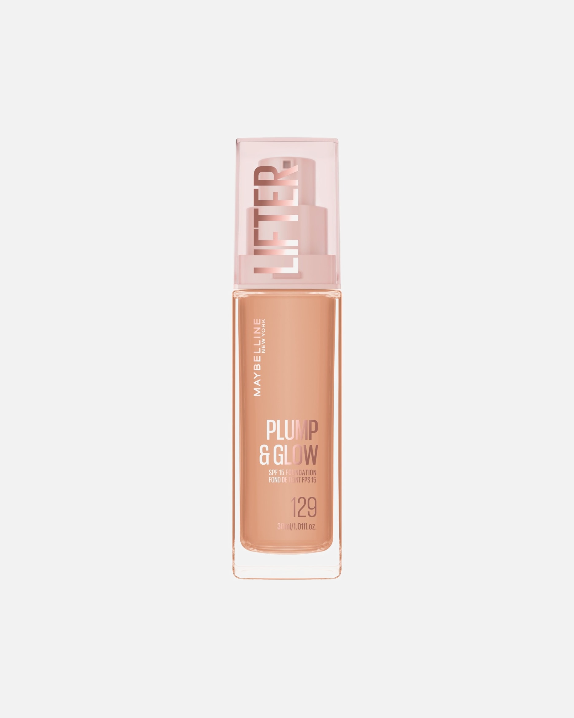 Fond de teint pour Unisexe Maybelline Lifter Plump & Glow 129