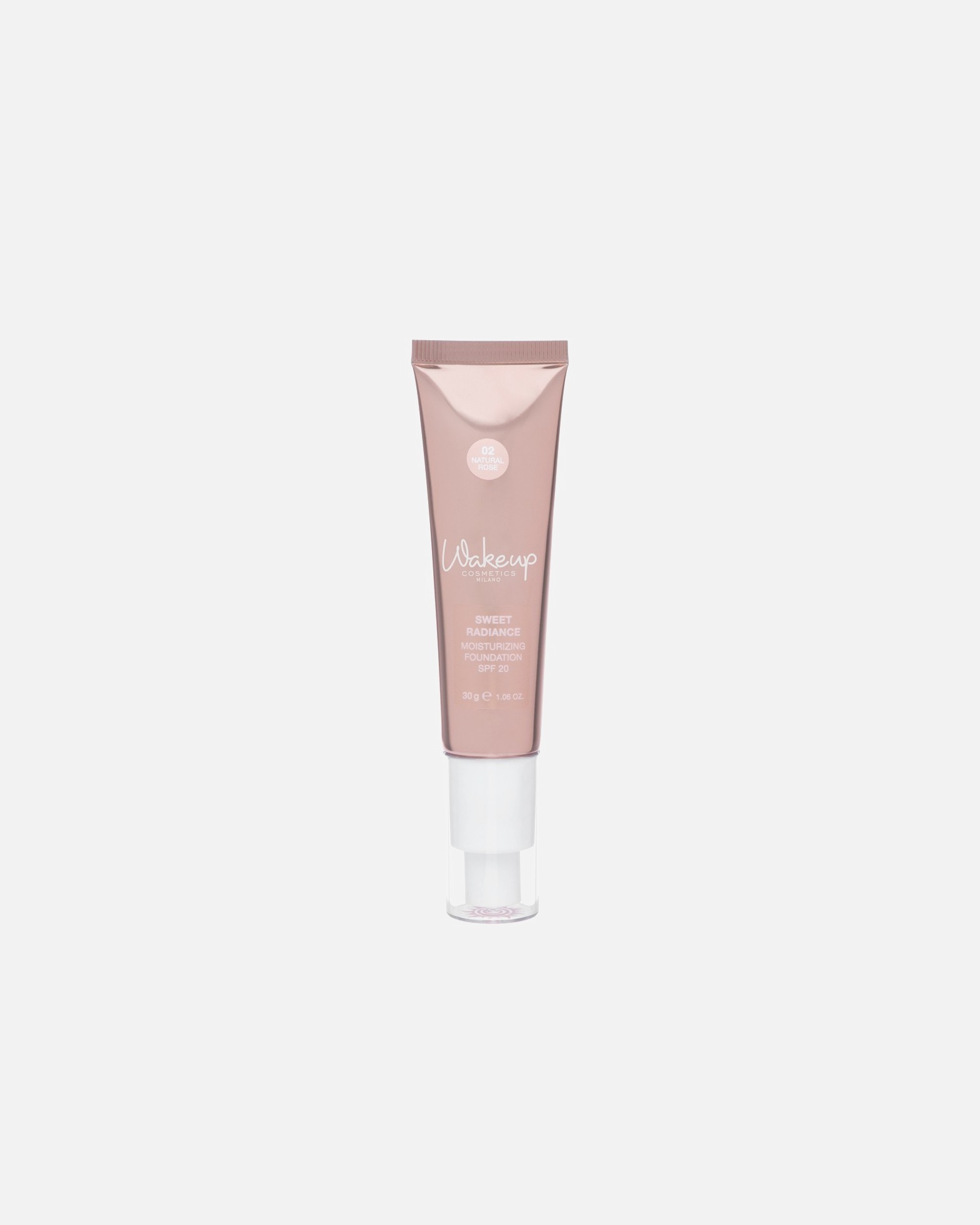 Fond de teint pour Unisexe Wakeup Cosmetics Sweet Radiance Foundation 02 NATURAL ROSE