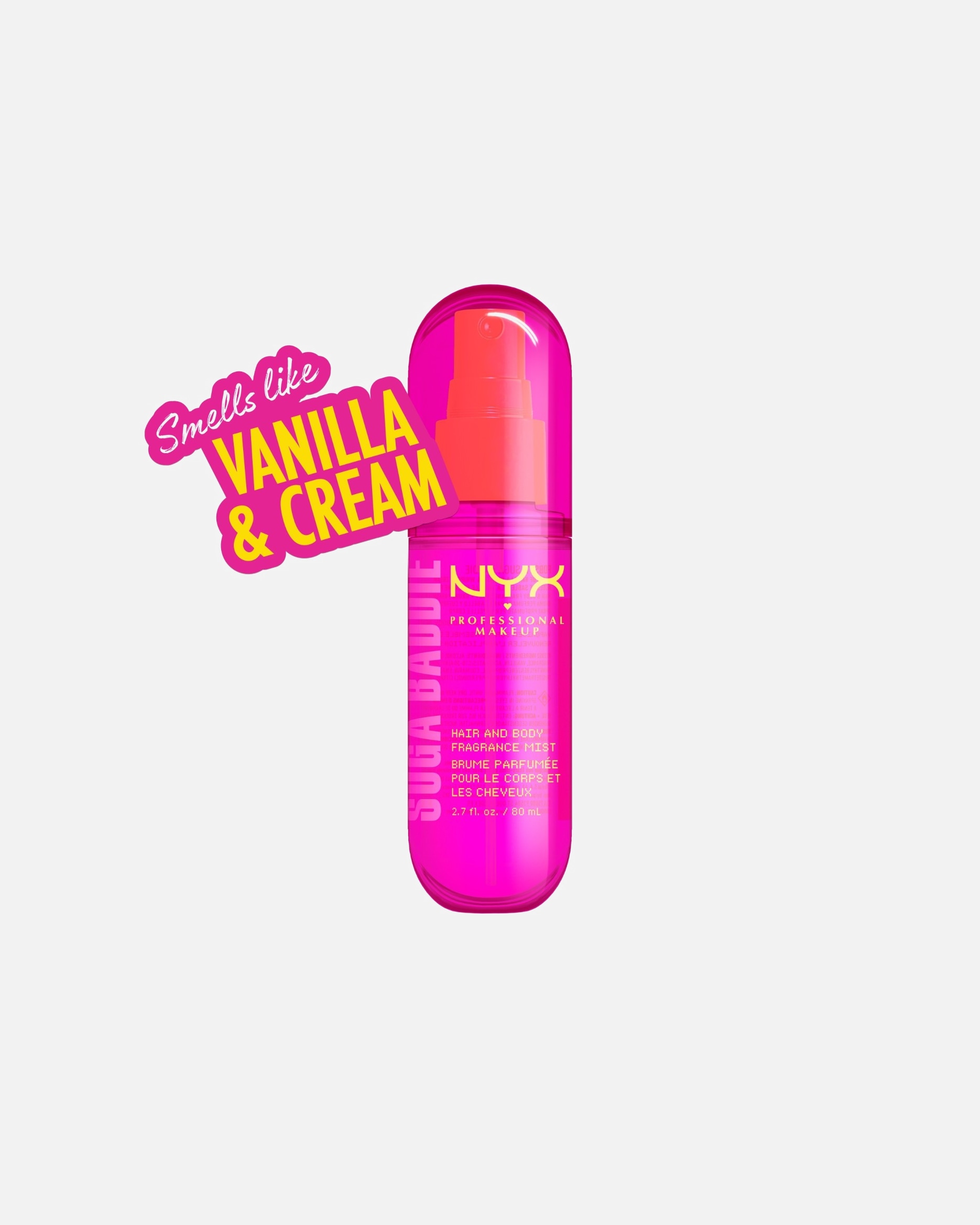 Spray pour le corps pour Unisexe NYX Professional Makeup Fat Oil Body Suga Baddie 80 ml