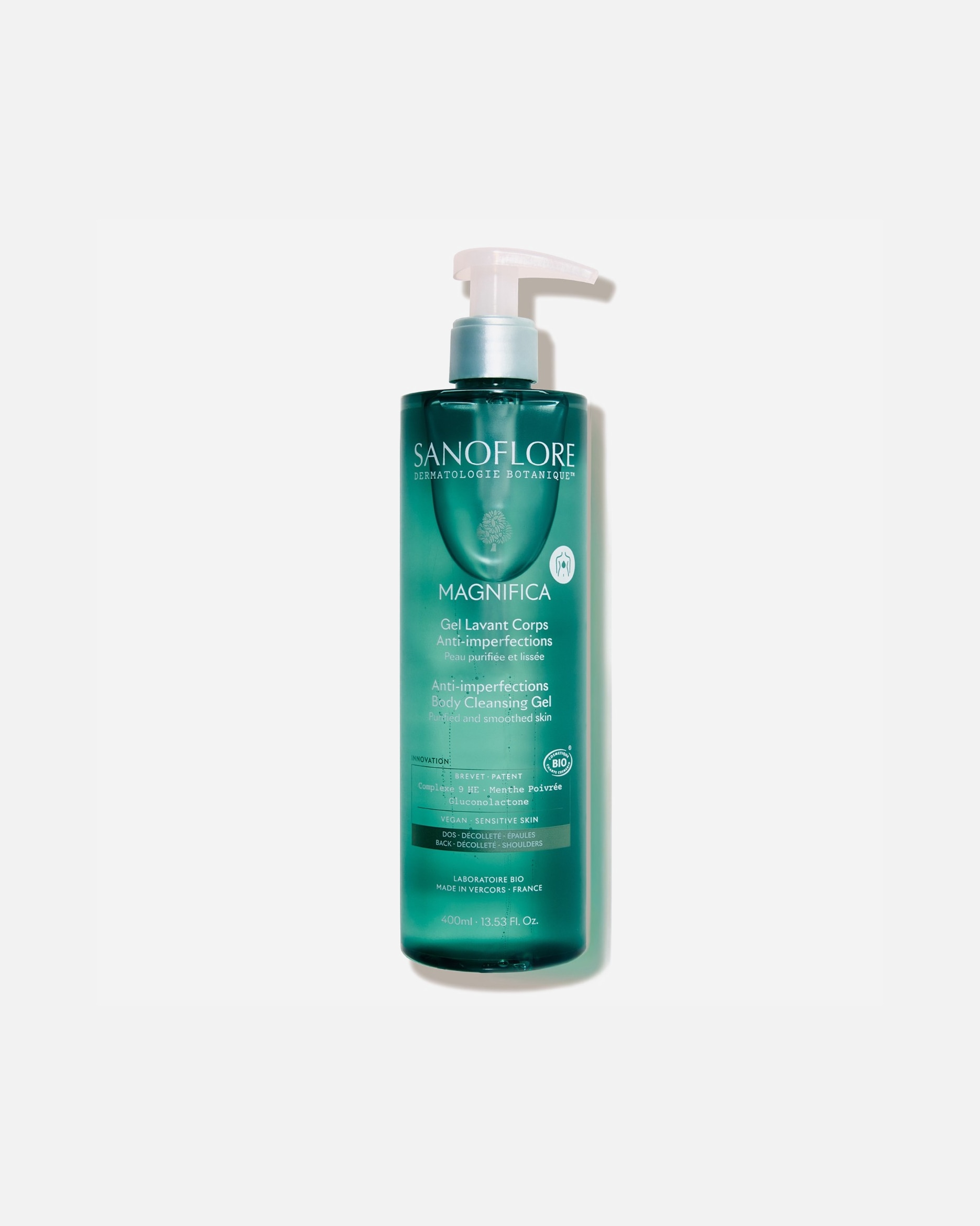Gel douche pour Unisexe Sanoflore Magnifica Gel lavant corps anti-imperfections 400 ml