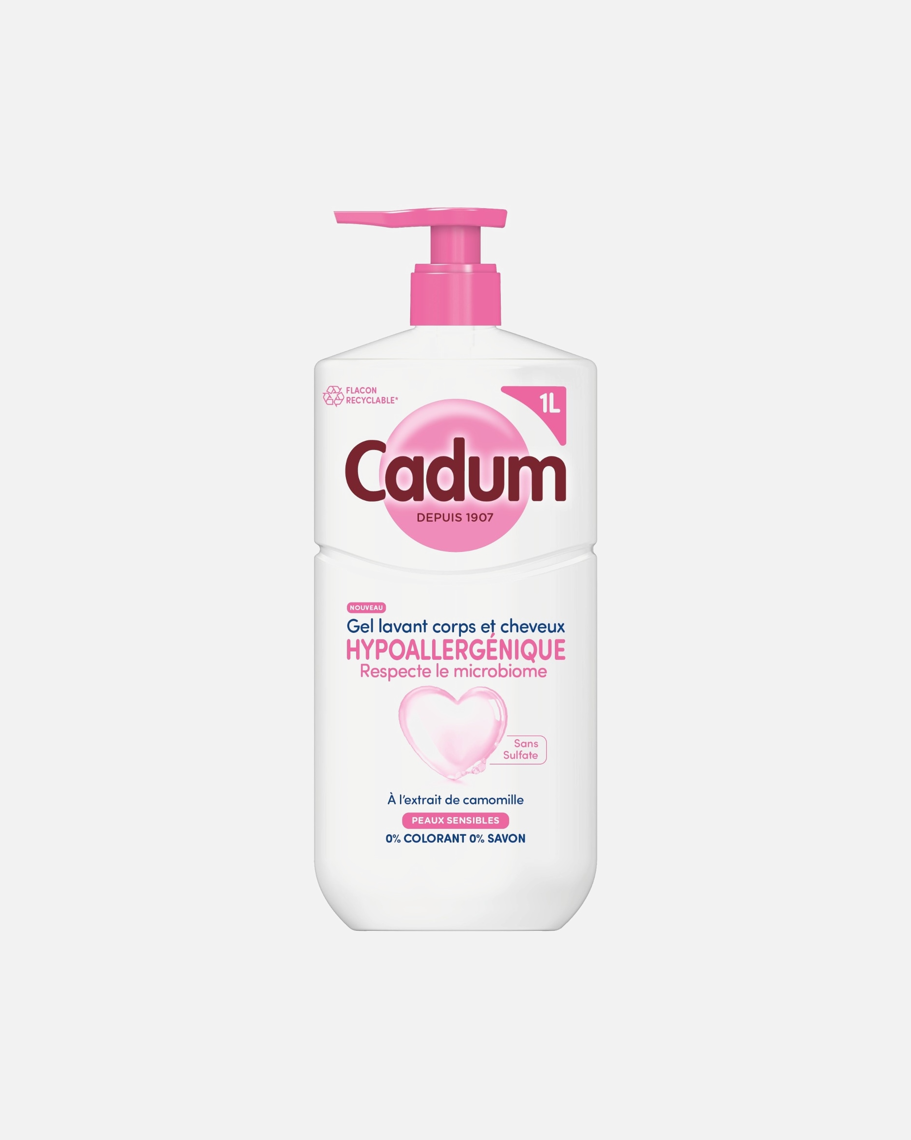 Gel douche pour Unisexe Cadum Hypoallergénique à l'extrait de camomille 1000 ml