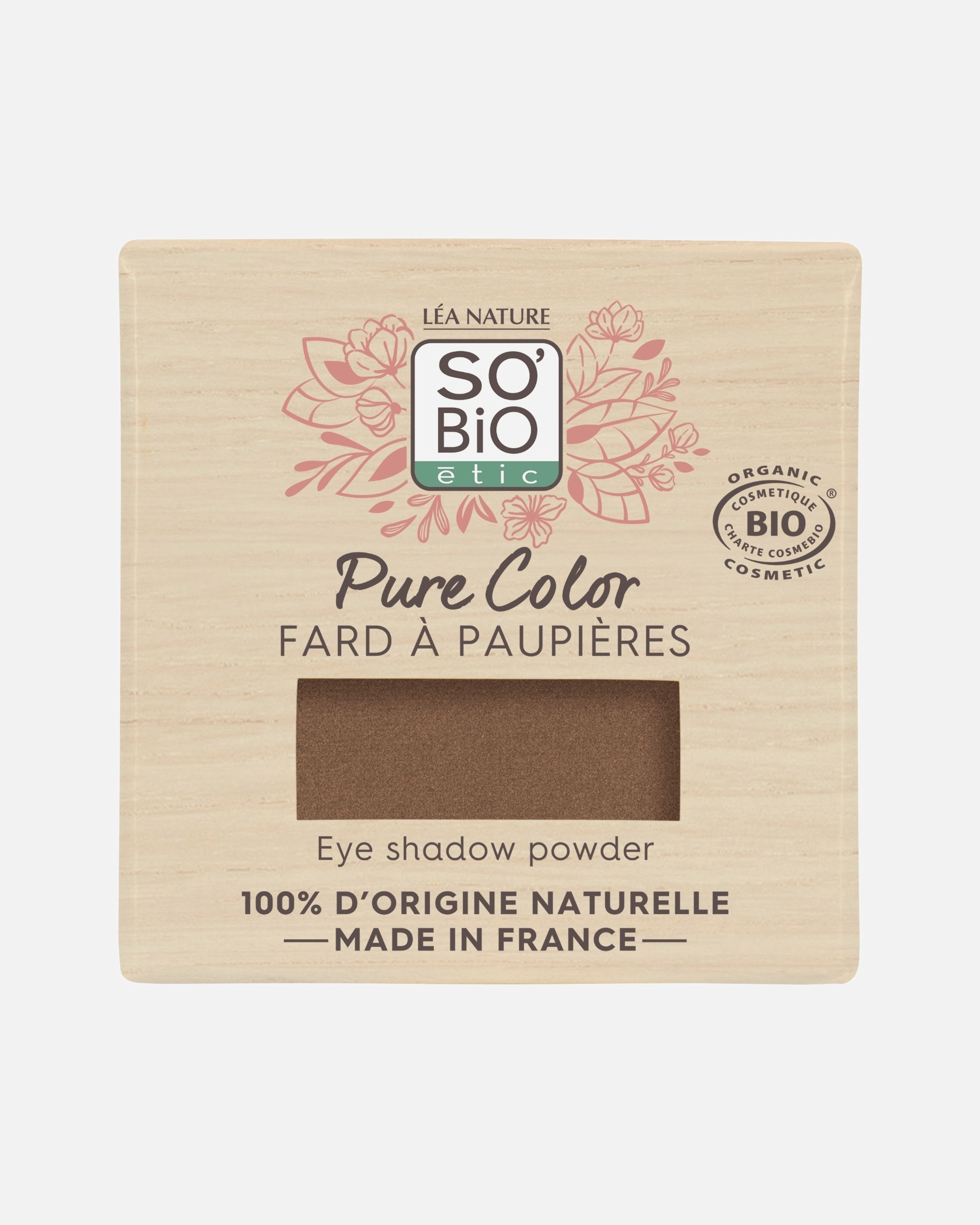 Ombre à paupières pour Unisexe SO BiO étic Pure Color Fard à paupières, Pure Color - 02 Brun s olaire