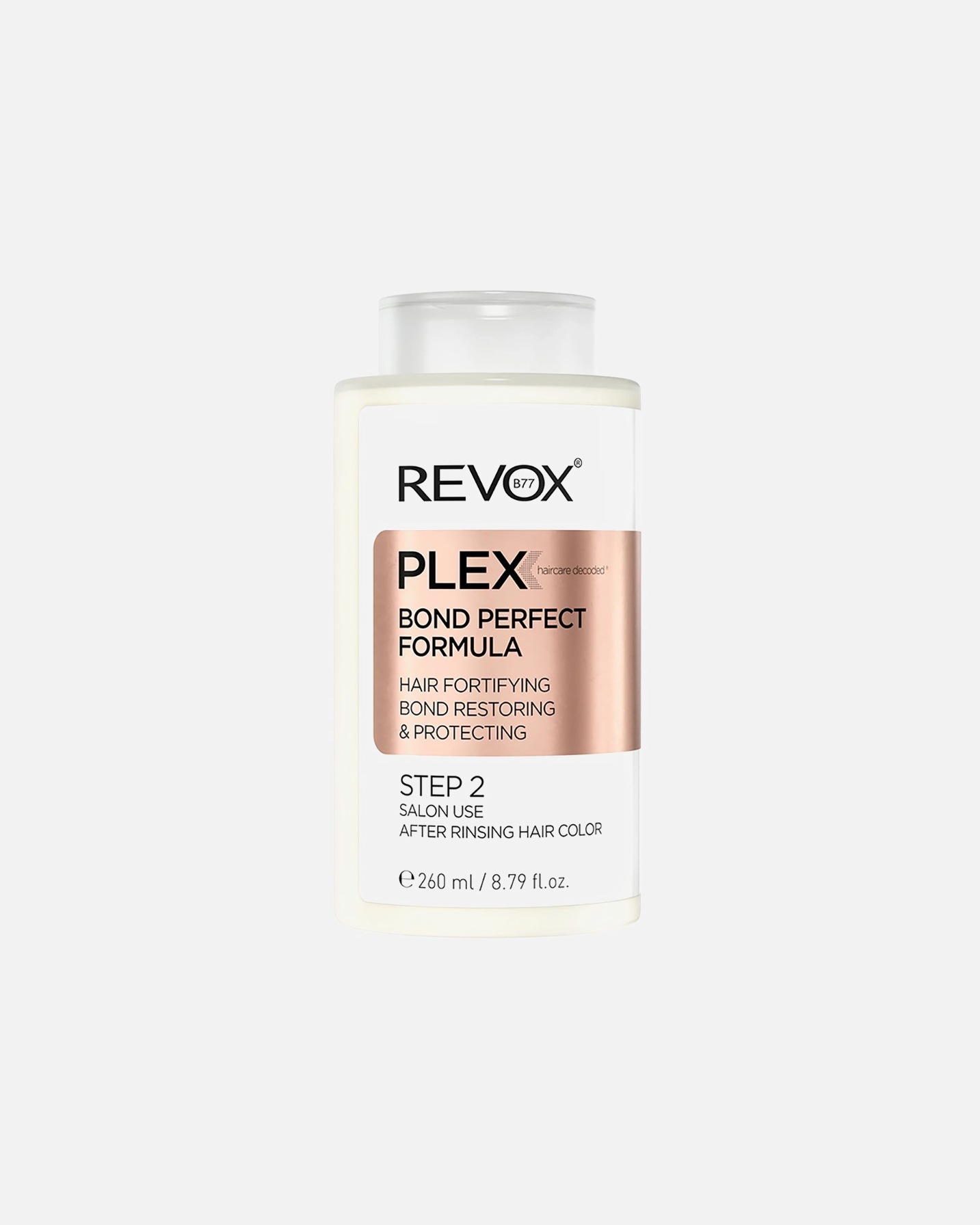 Cure cheveux pour Unisexe REVOX B77 PLEX Bond Perfect Formula Étape 2 260 ml