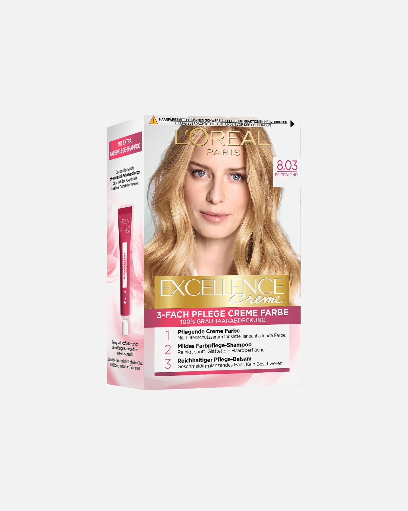 Coloration cheveux pour Femme L’Oréal Paris Excellence Crème Nr. 8.03 - Beigeblond