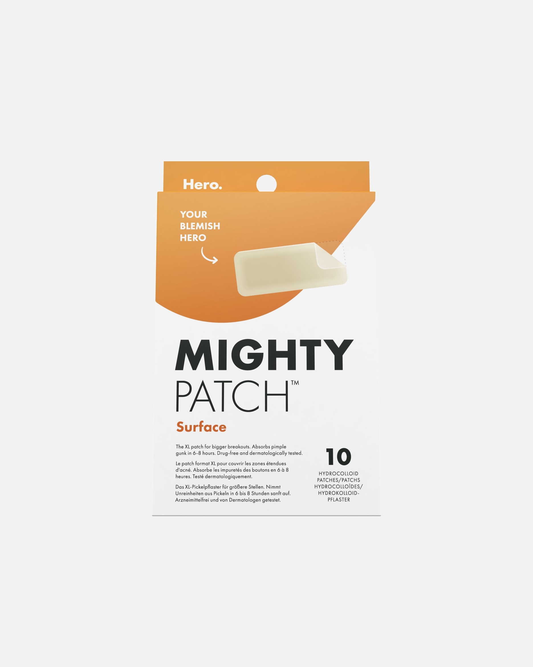 Soin anti-acné pour Unisexe HERO Default Brand Line MIGHTY PATCH SURFACE 10 Patchs