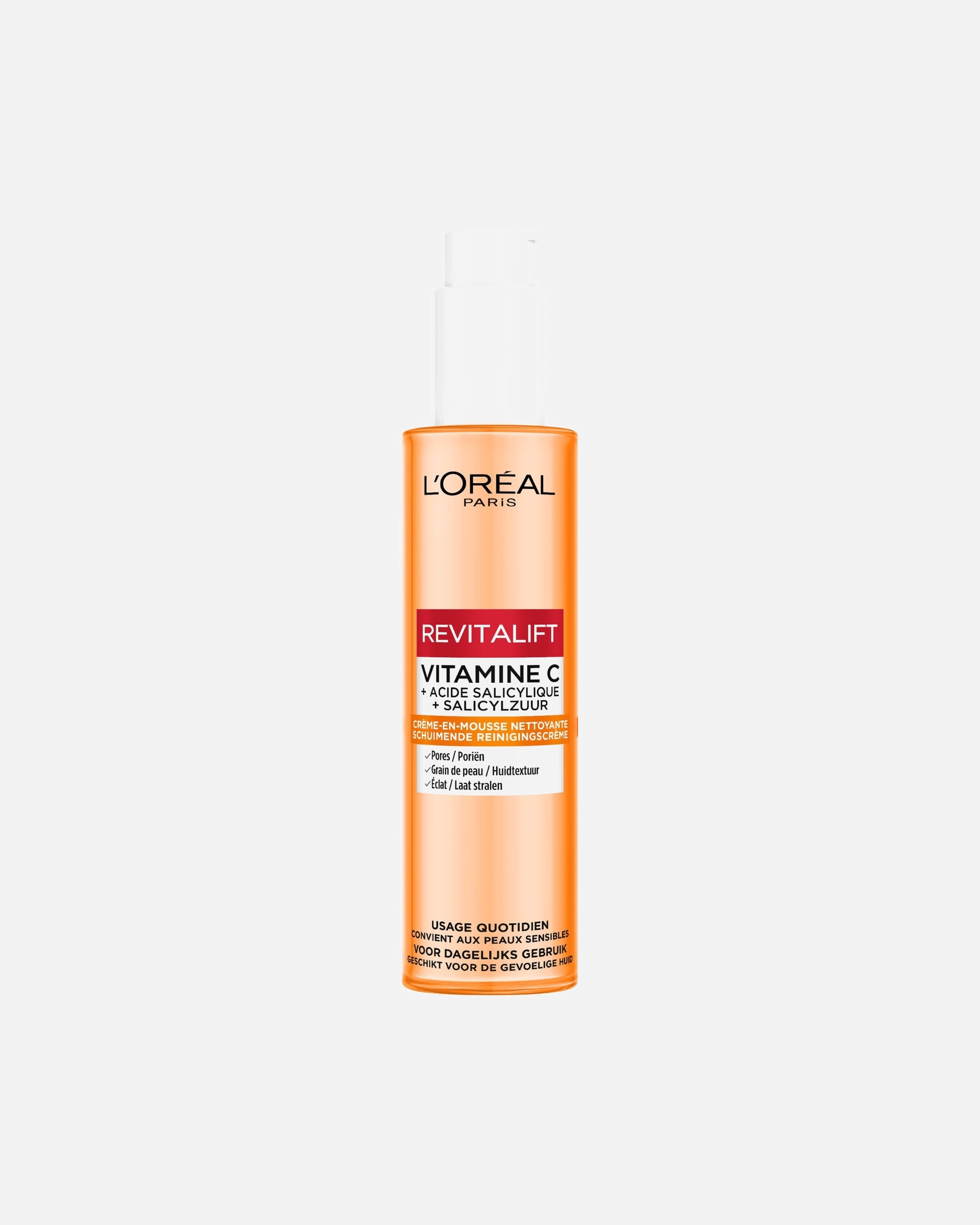 Démaquillant pour Unisexe L’Oréal Paris Clinical Crème-En-Mousse Nettoyante Vitamine C - 150 ml