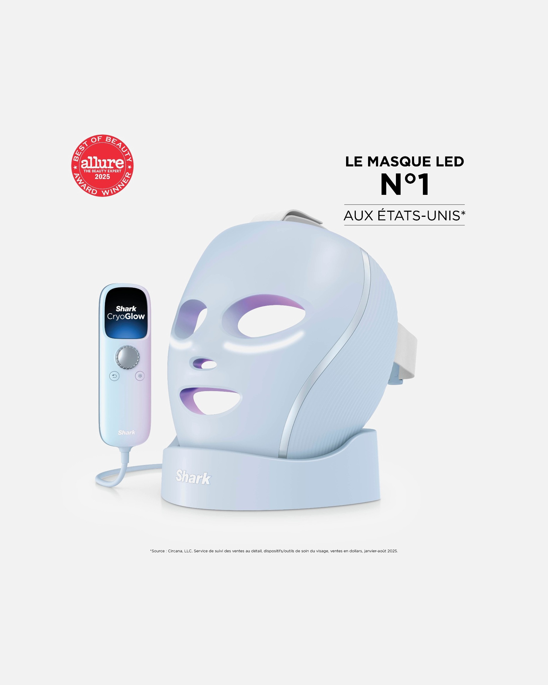 Masque à LED pour Unisexe Shark CryoGlow 1 unité