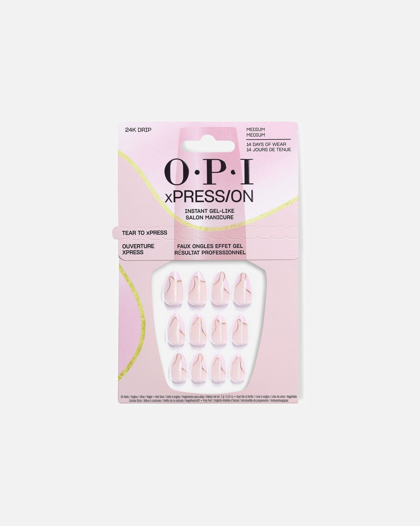 Faux ongles pour Unisexe OPI xPRESS/ON Most Requested 24K Drip