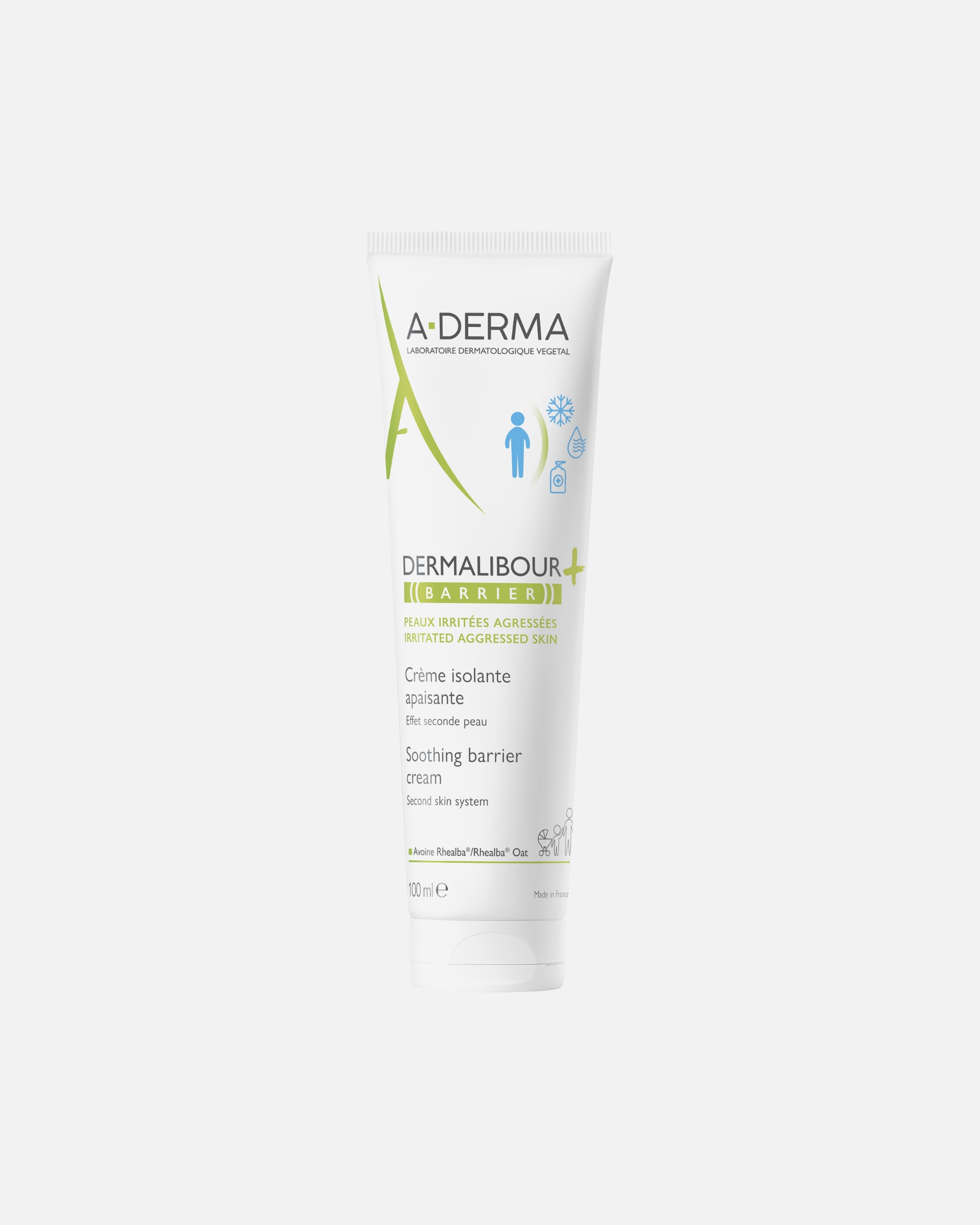 Crème pour le corps pour Unisexe A-DERMA Dermalibour + Barrier Crème Isolante Apaisante 100 ml
