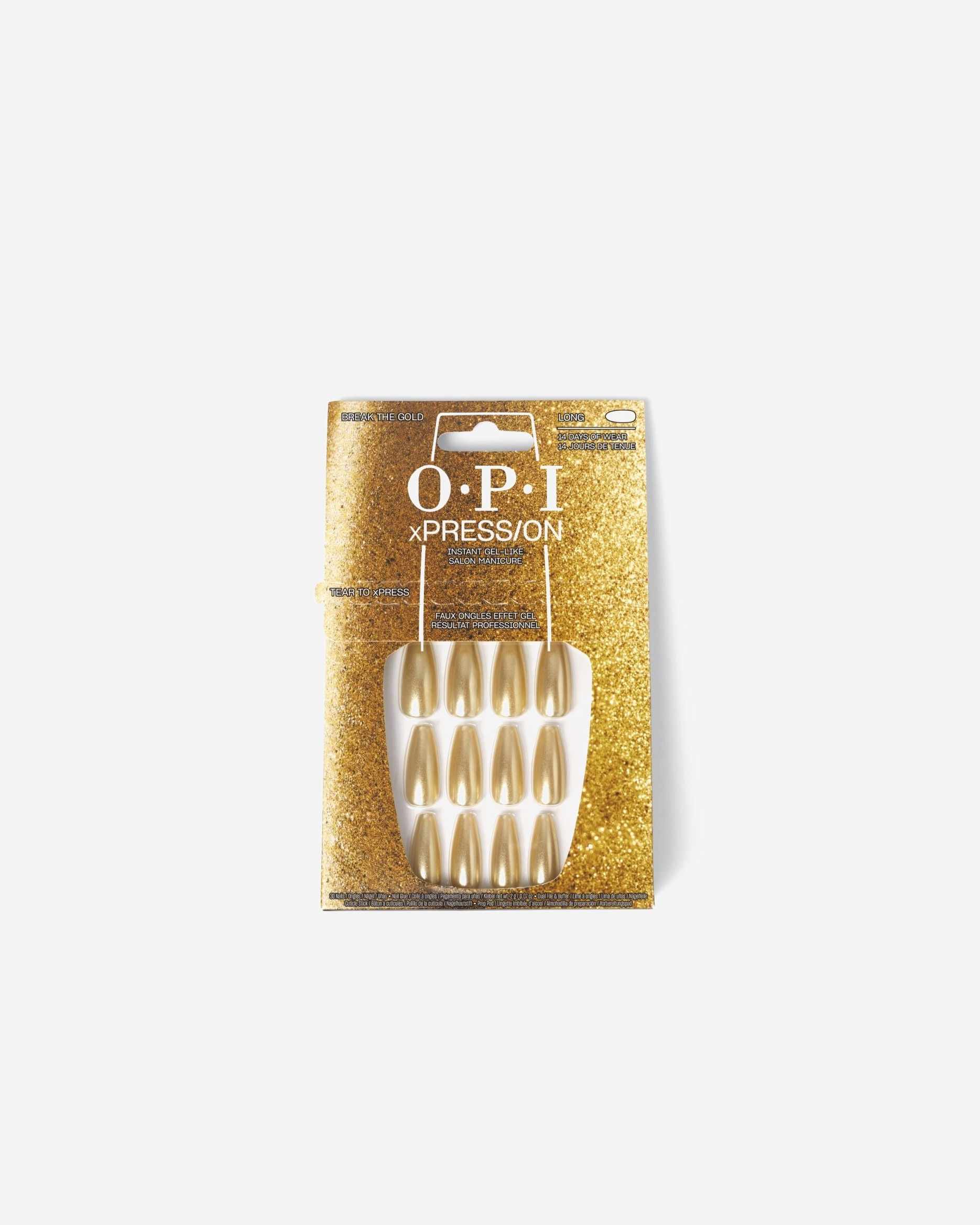 Faux ongles pour Unisexe OPI xPRESS/ON Press-On Nägel Break the Gold