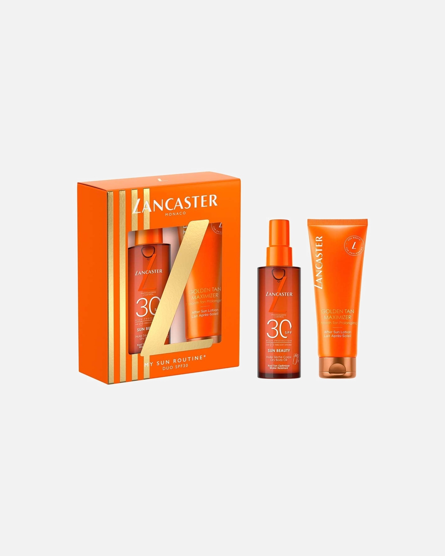 Kit de Soins Solaires pour Femme Lancaster Sun Care Duo solaire sun box SPF 30 1 unité