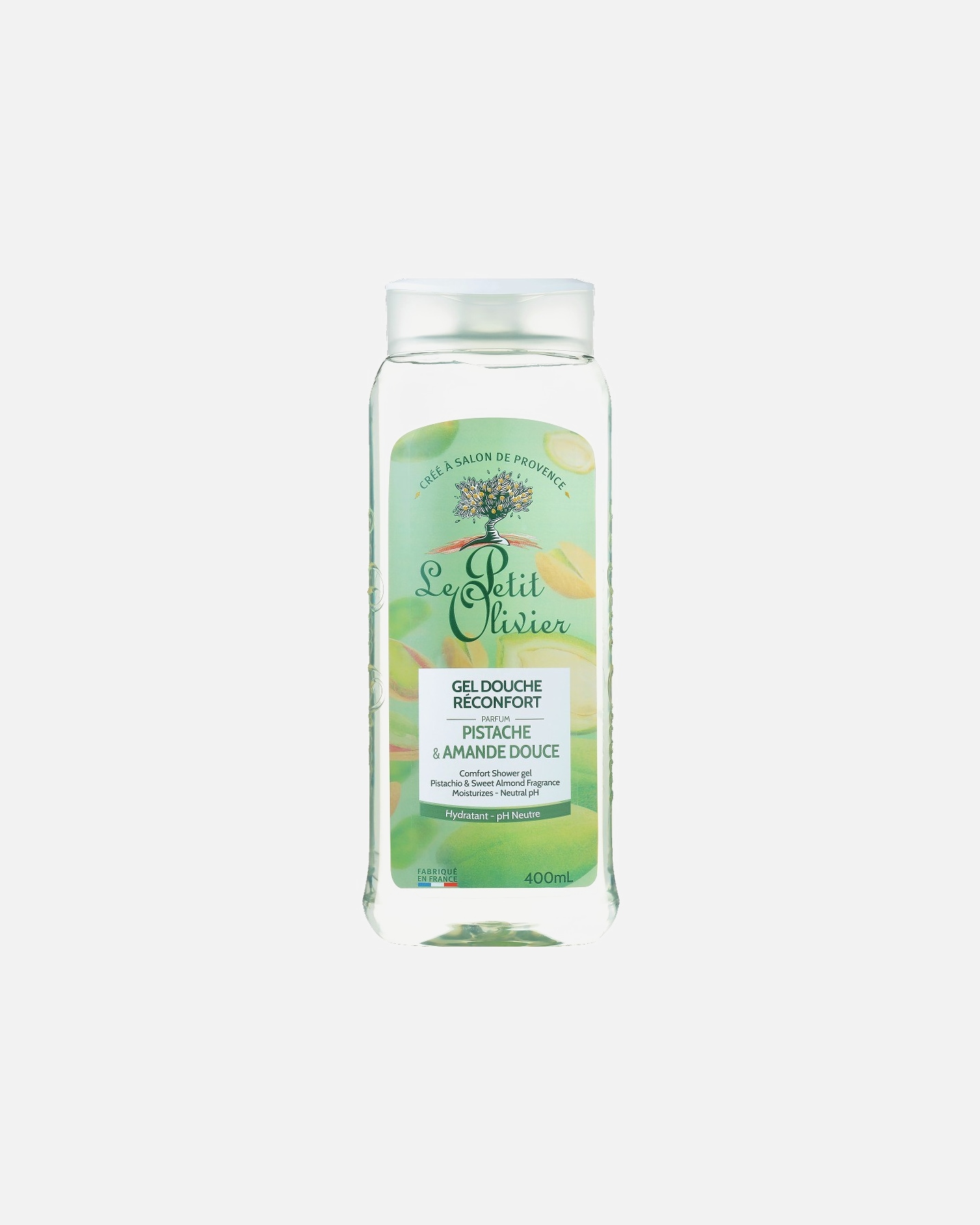 Gel douche pour Unisexe Le Petit Olivier Réconfort Parfum Pistache & Amande Douce 400 ml