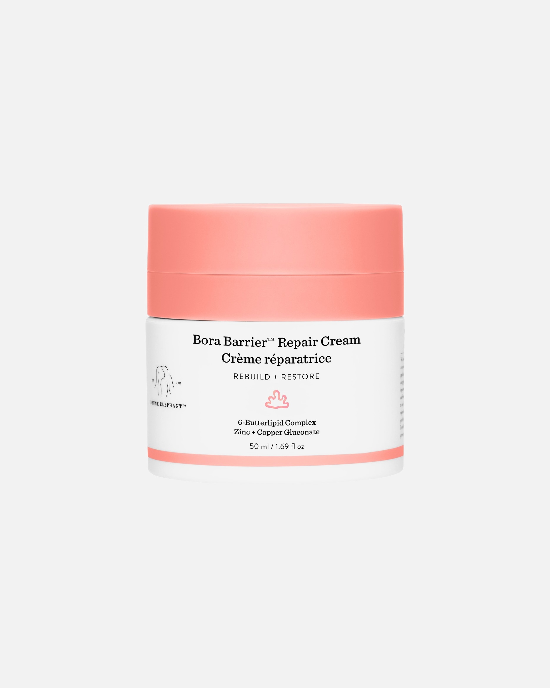 Crème visage pour Unisexe Drunk Elephant Bora Barrier™ Repair Cream 50 ml