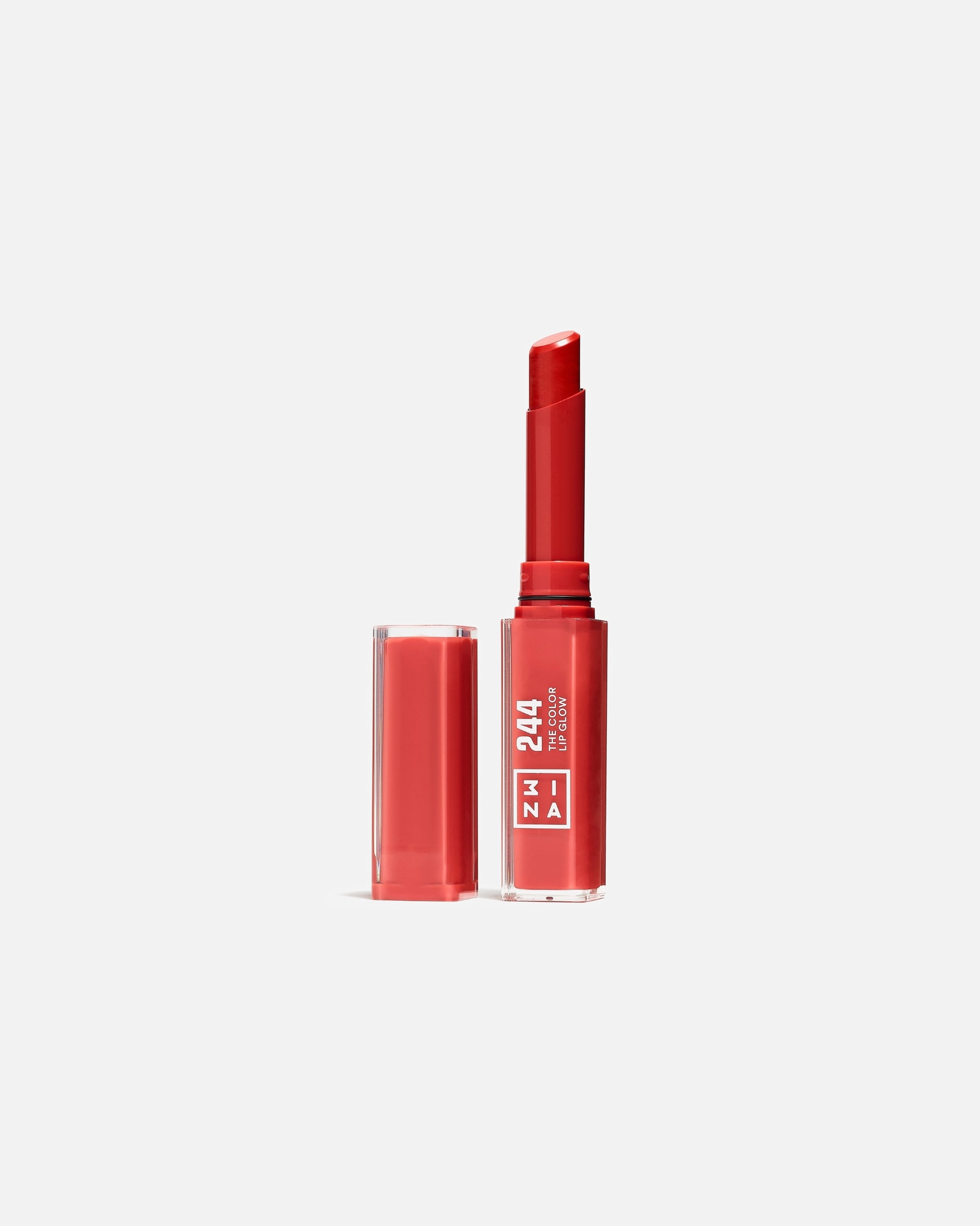 Rouge à lèvres pour Unisexe 3INA The Color Lip Glow 244 brilliant red