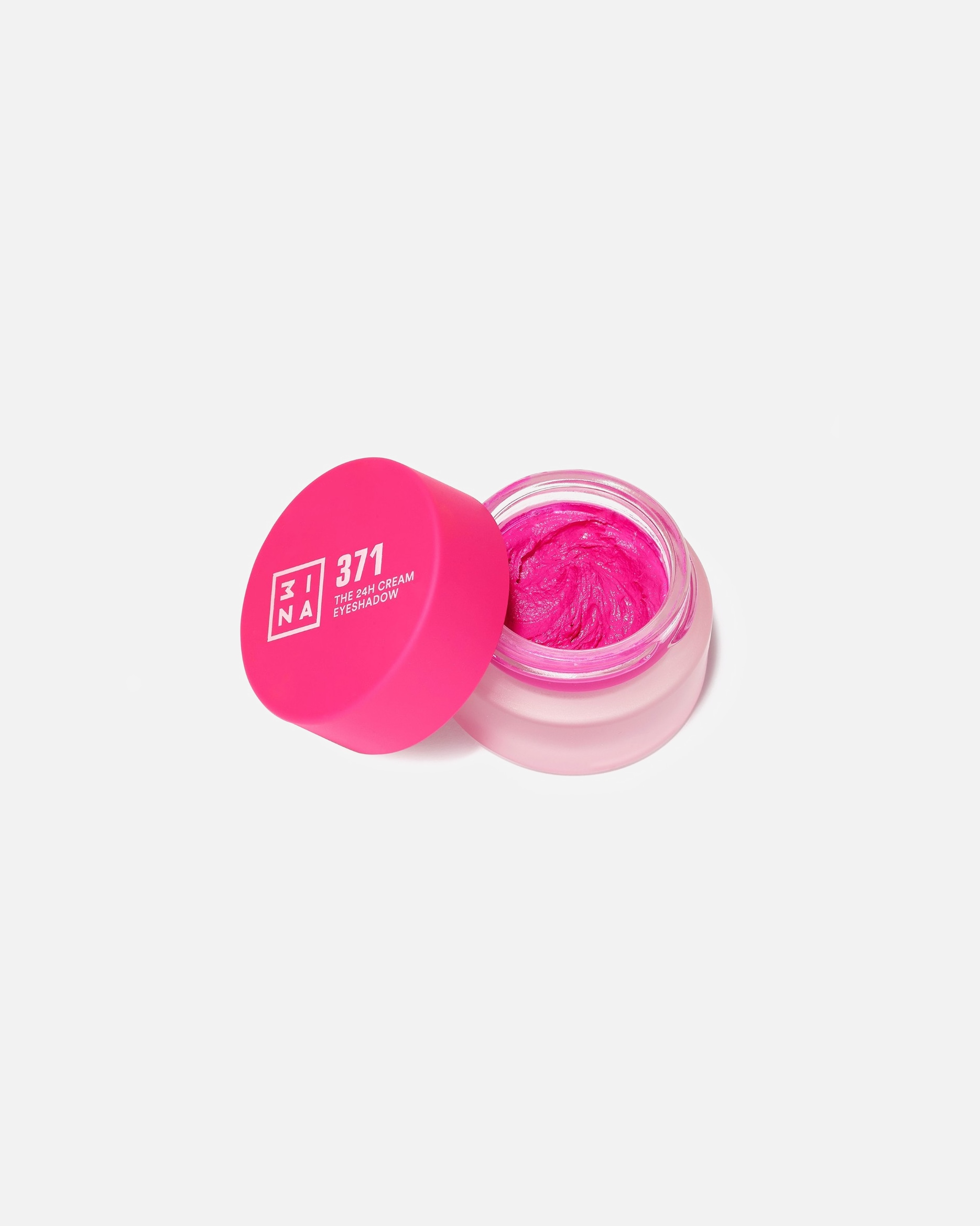 Ombre à paupières pour Unisexe 3INA The 24h Cream Eyeshadow 371 Vivid pink