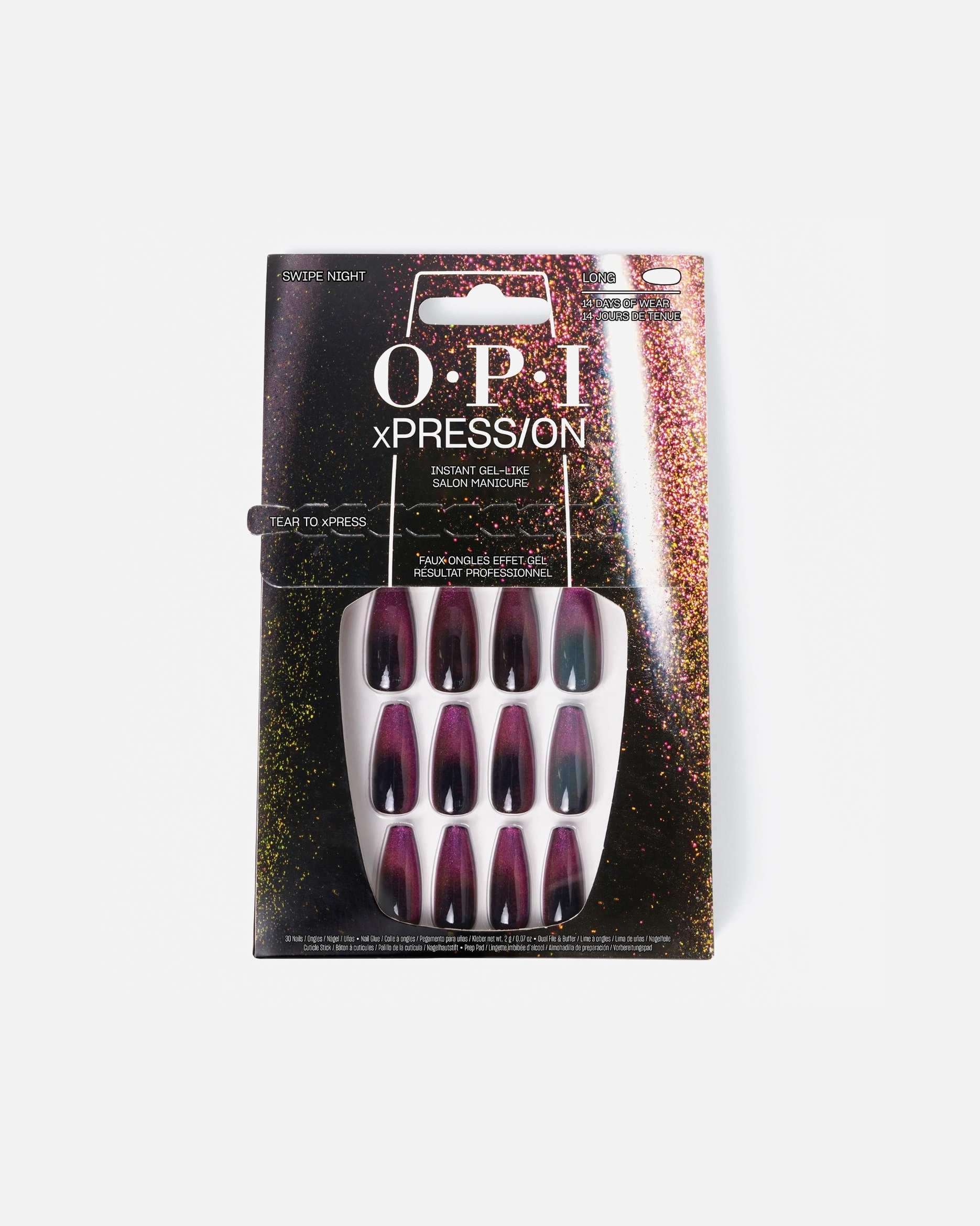 Faux ongles pour Unisexe OPI xPRESS/ON Press-On Nägel Swipe Night