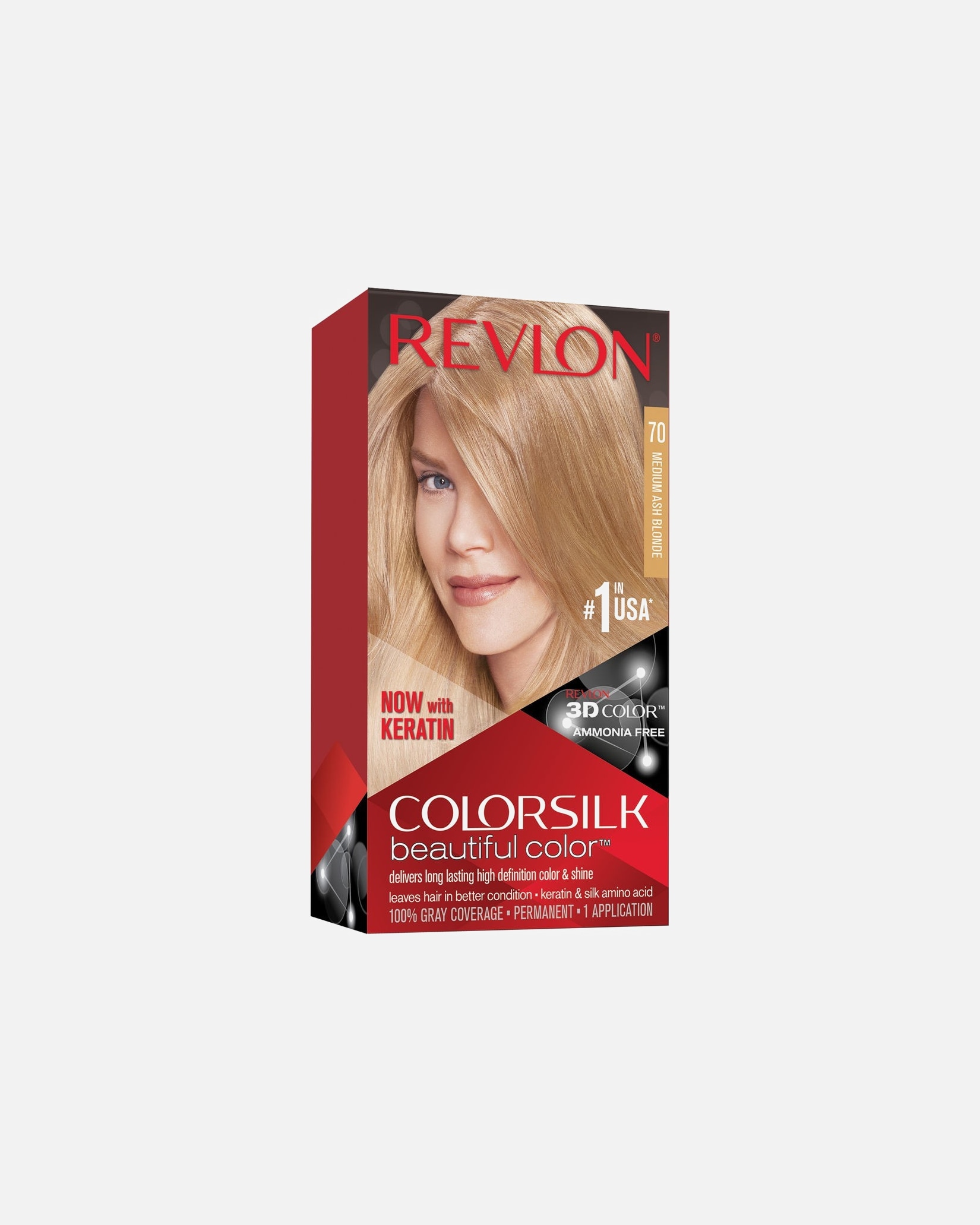 Coloration cheveux pour Unisexe Revlon ColorSilk Beautiful Color N°070 Blond Cendré Moyen