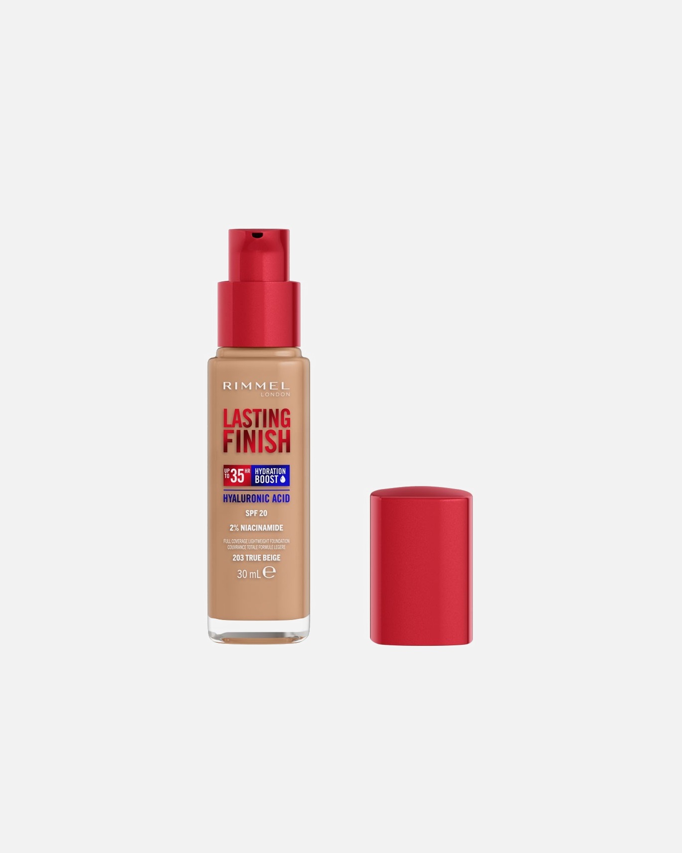 Fond de teint pour Unisexe Rimmel London Lasting Finish 203 True Beige