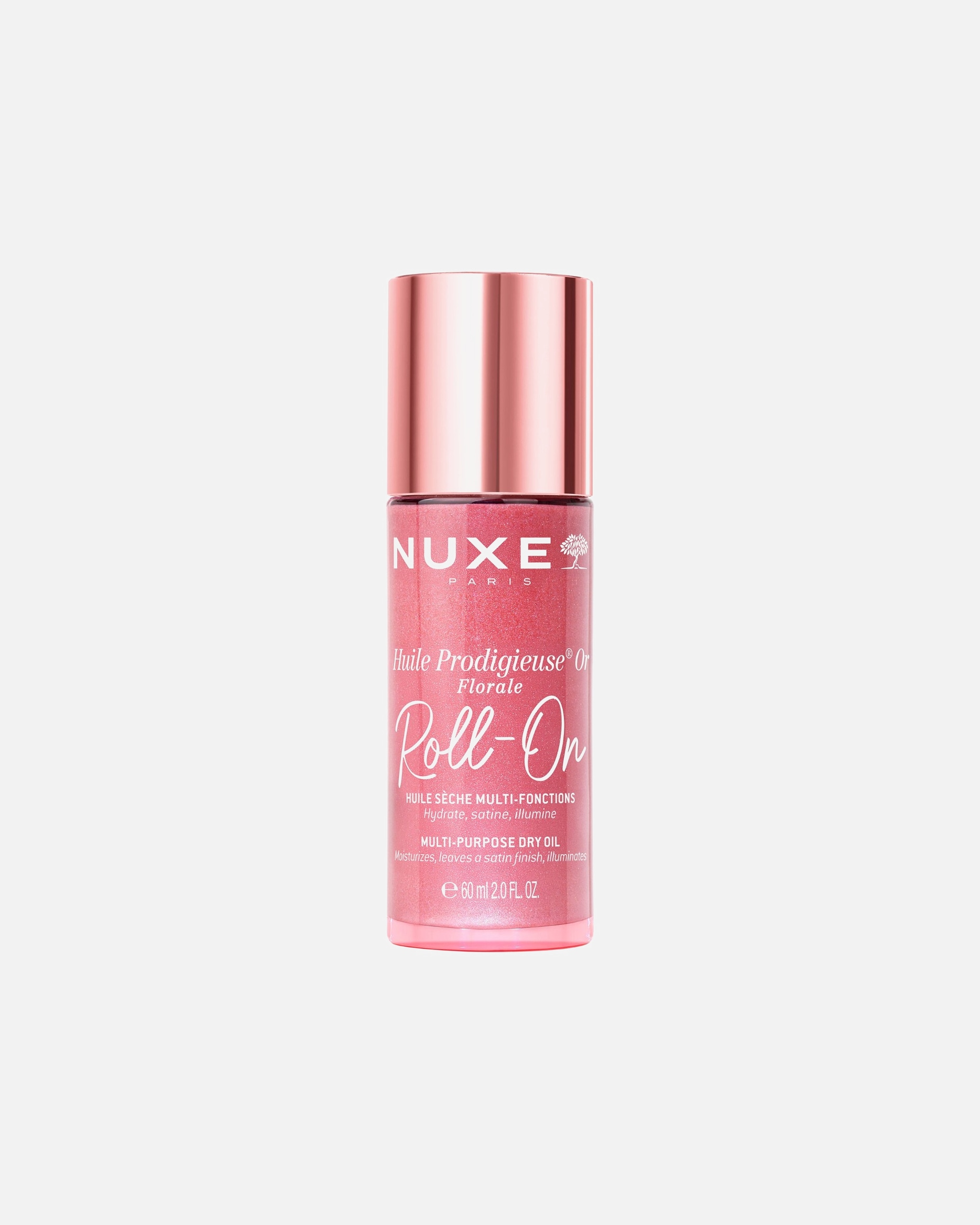 Huile pour le corps pour Unisexe NUXE Huile Prodigieuse® Huile Prodigieuse® Or Florale Roll-On Huile Sèche Multi-Fonctions Hydrate Satine Illumine 60 ml