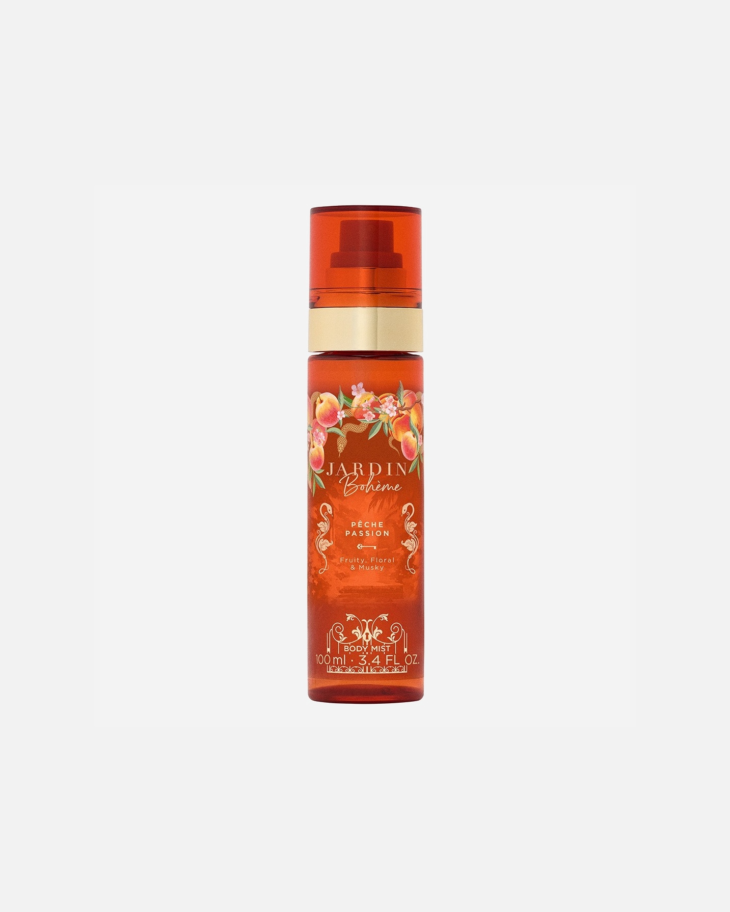Spray pour le corps pour Unisexe Jardin Bohème Fruit Collection Brume Pêche Passion 100 ml