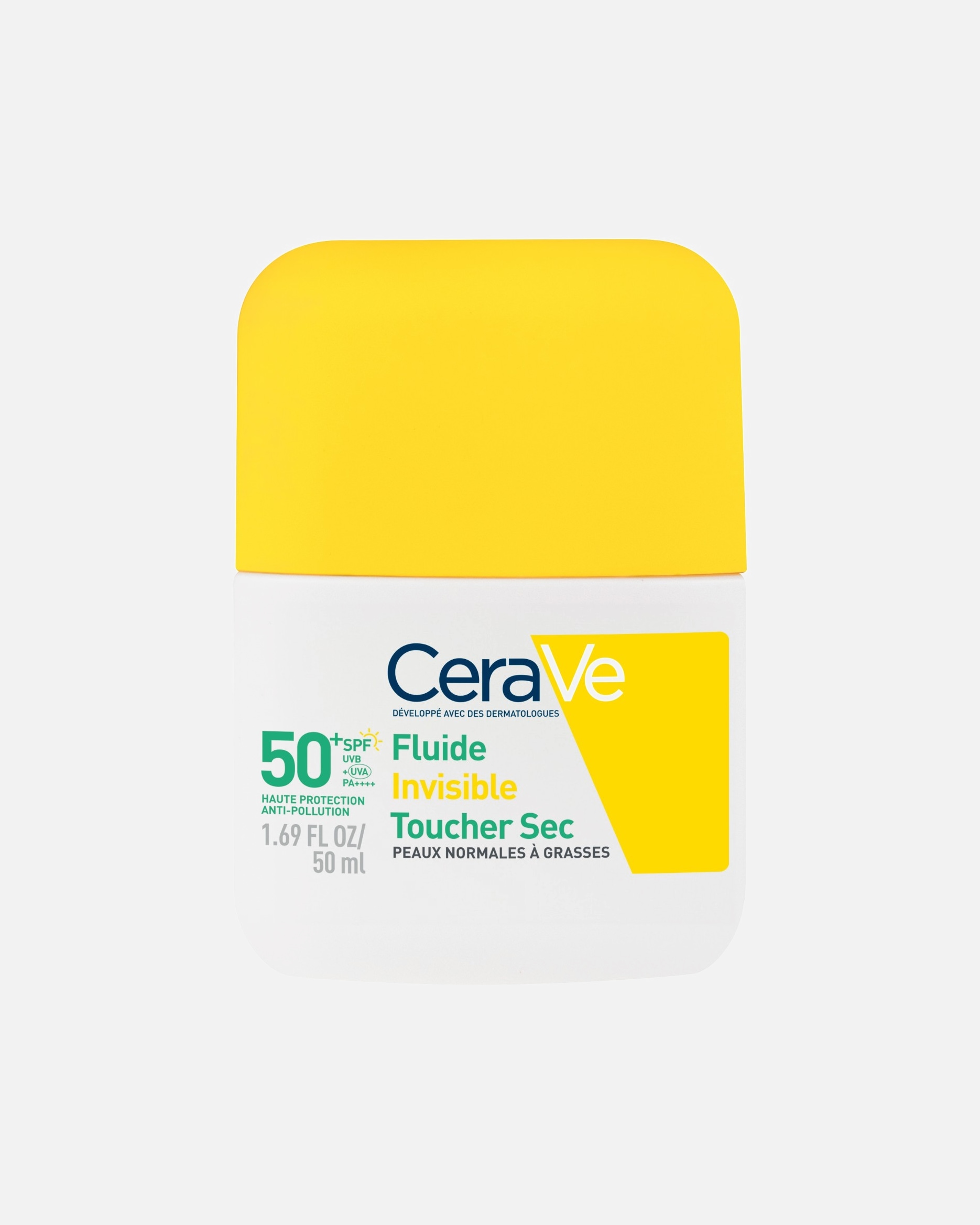 Crème solaire pour Unisexe CeraVe Fluide Invisible Toucher Sec SPF50+ 50 ml