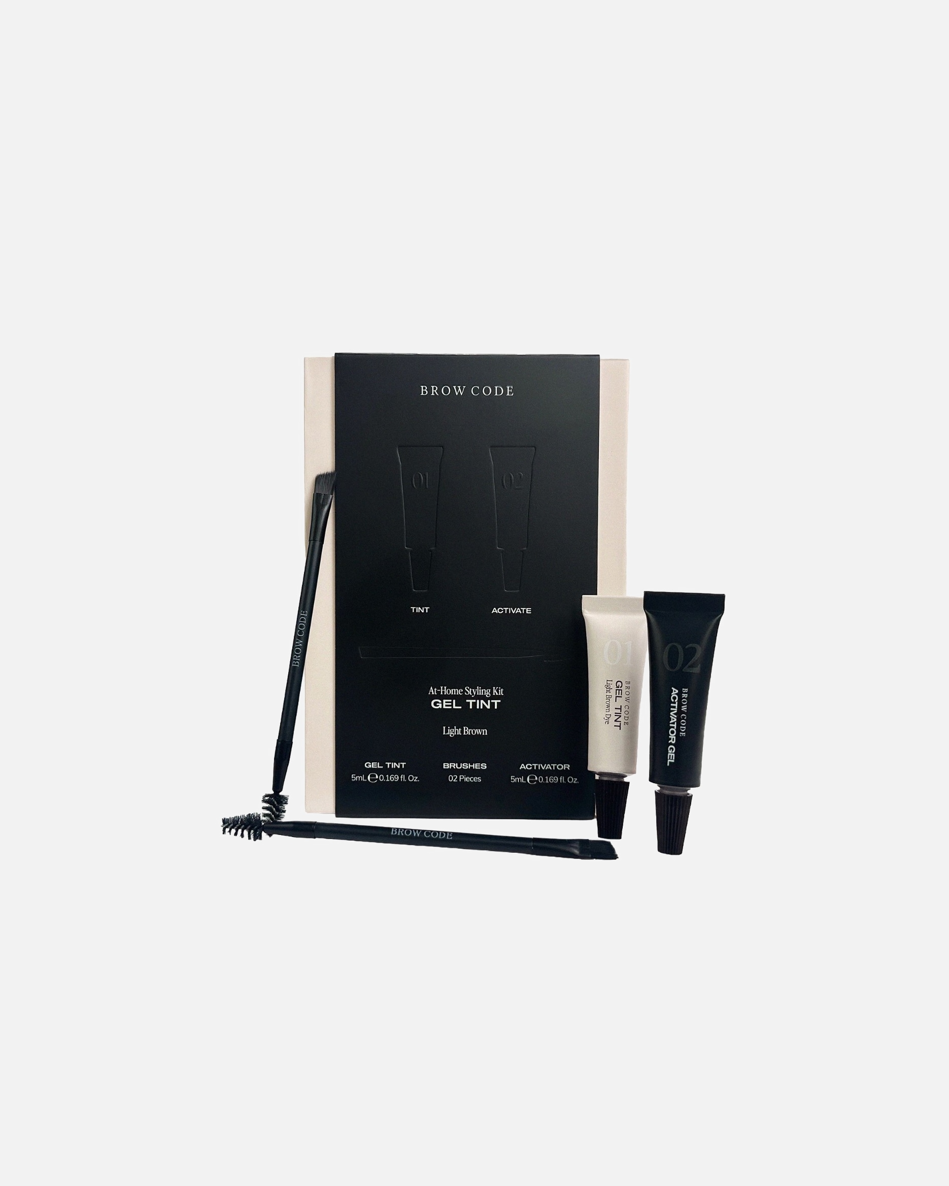 Teinture de sourcils pour Unisexe Brow Code Default Brand Line Gel Tint Kit Light Brown