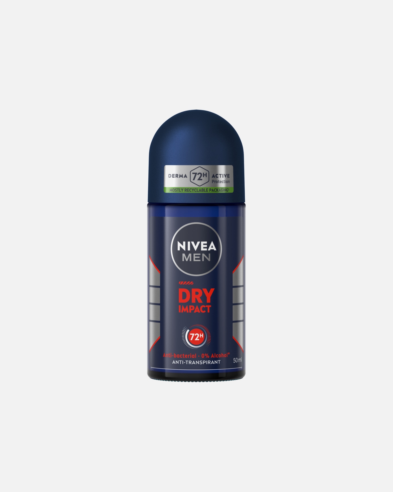Déodorant pour Homme NIVEA Bille Homme 72H Dry Impact 50 ml
